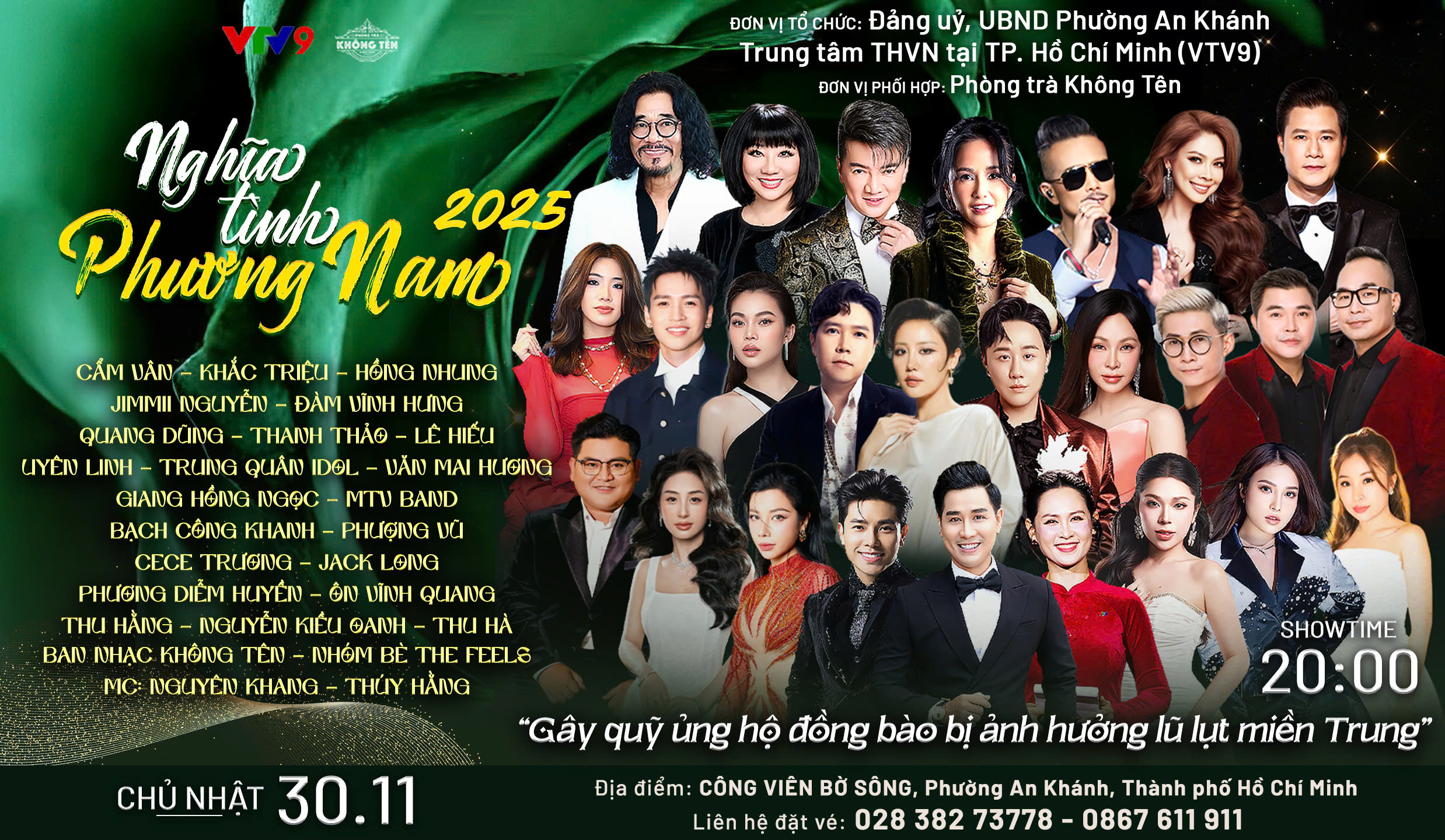 Nghĩa tình phương Nam đêm nhạc gây qũy ủng hộ đồng bào miền Trung - Ảnh 1.