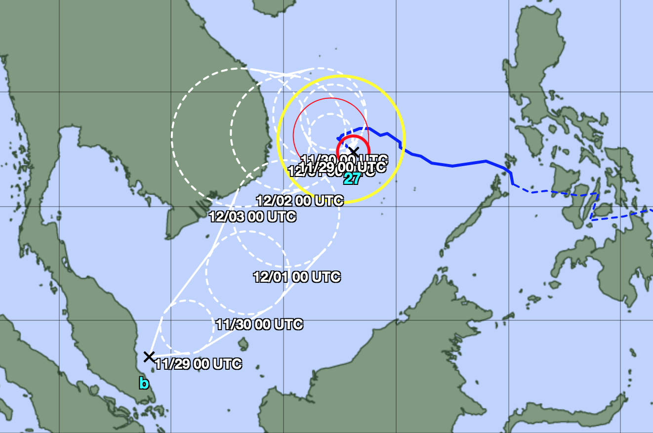 Xuất hiện áp thấp mới, lo bão số 15 (bão Koto) diễn biến càng phức tạp - Ảnh 1.
