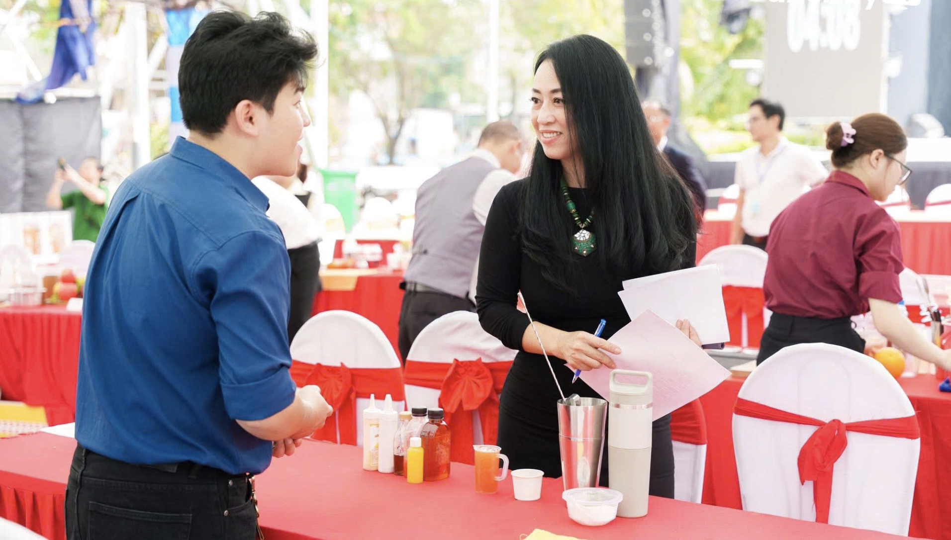 Độc đáo những 'thức uống xanh' xuất hiện ở lễ hội ẩm thực chay tại TP.HCM - Ảnh 9.