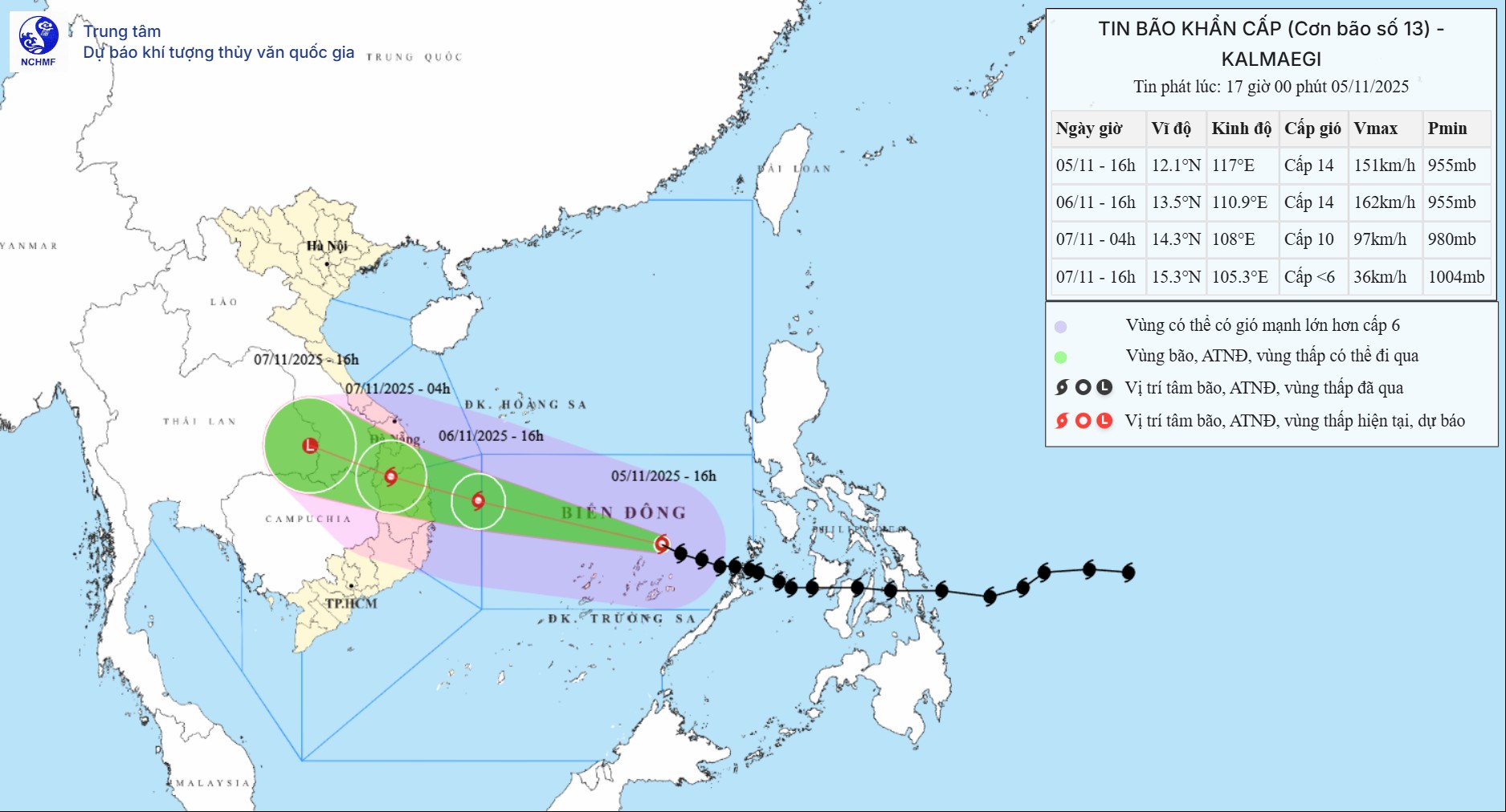 Bão Kalmaegi di chuyển rất nhanh, cấp rủi ro thiên tai ngang bão Yagi - Ảnh 2.
