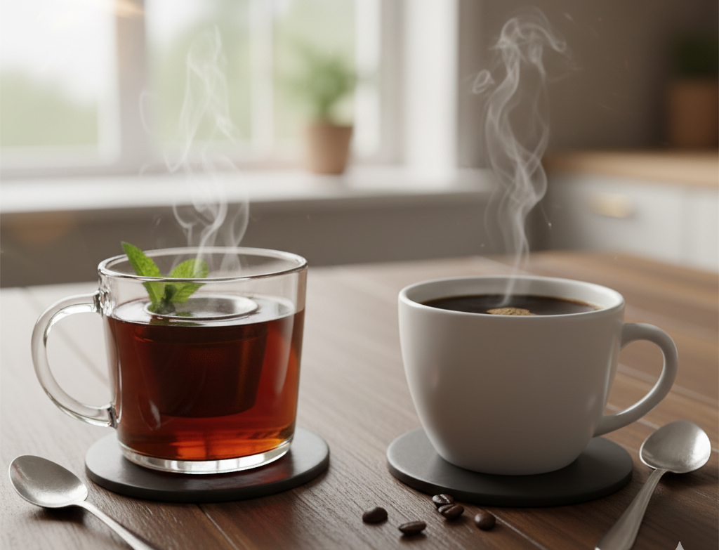 Trà đen và cà phê đen: Loại nào tốt hơn cho sức khỏe? - Ảnh 1.