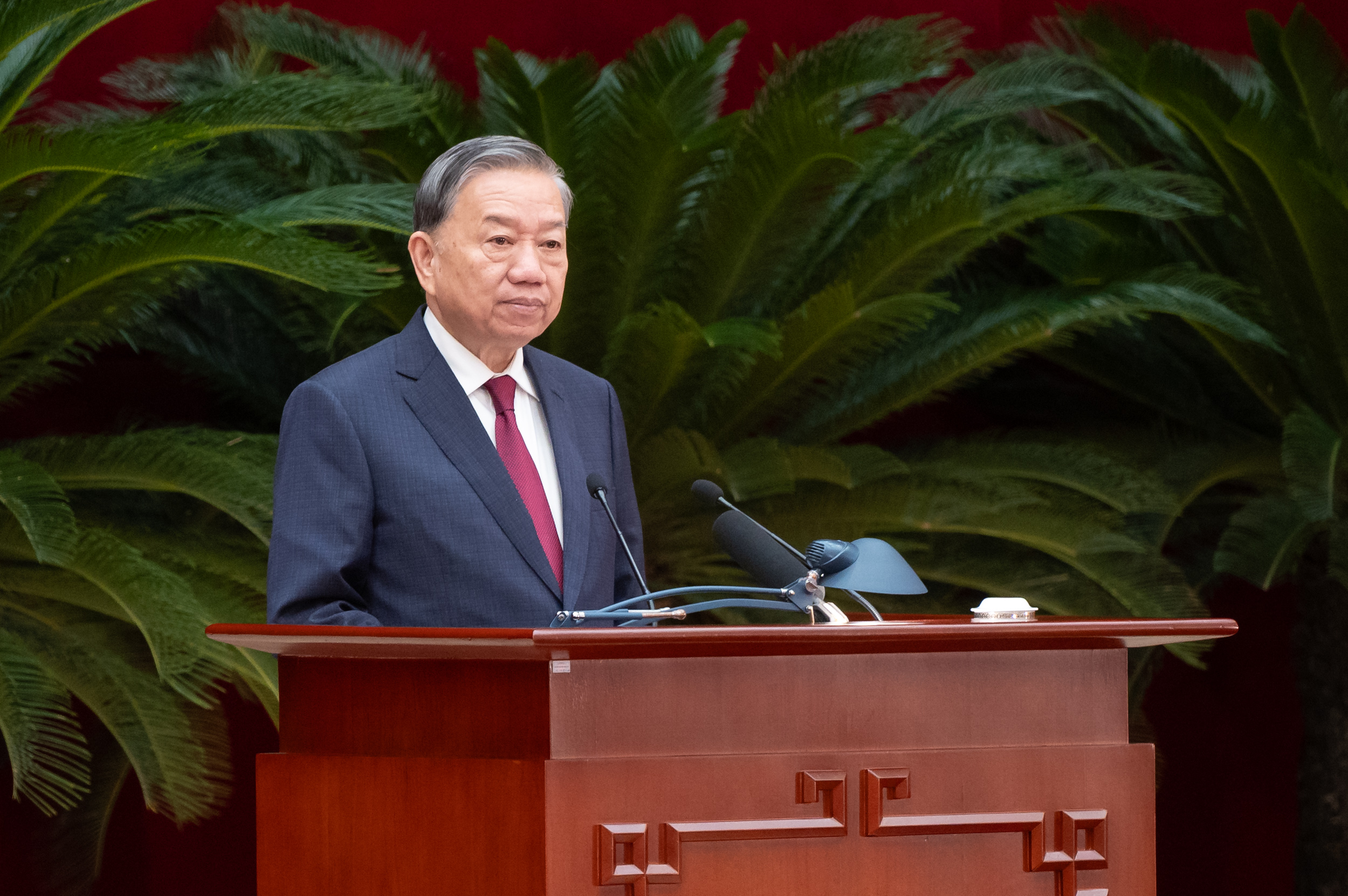 Schlussansprache des Generalsekretärs To Lam auf der 14. Zentralkonferenz - Foto 1.