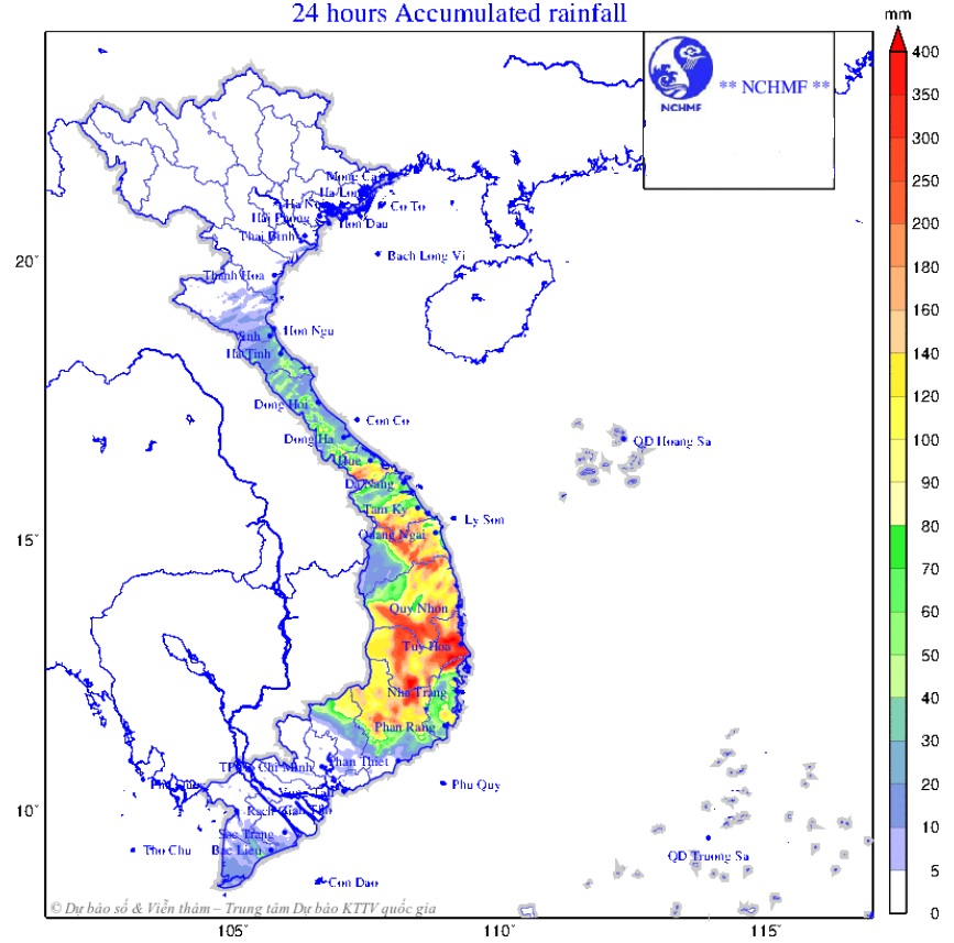 Bão Kalmaegi chỉ còn cách Quy Nhơn 190 km, giật trên cấp 17
- Ảnh 2. Bão Kalmaegi chỉ còn cách Quy Nhơn 190 km, giật trên cấp 17
- Ảnh 2.