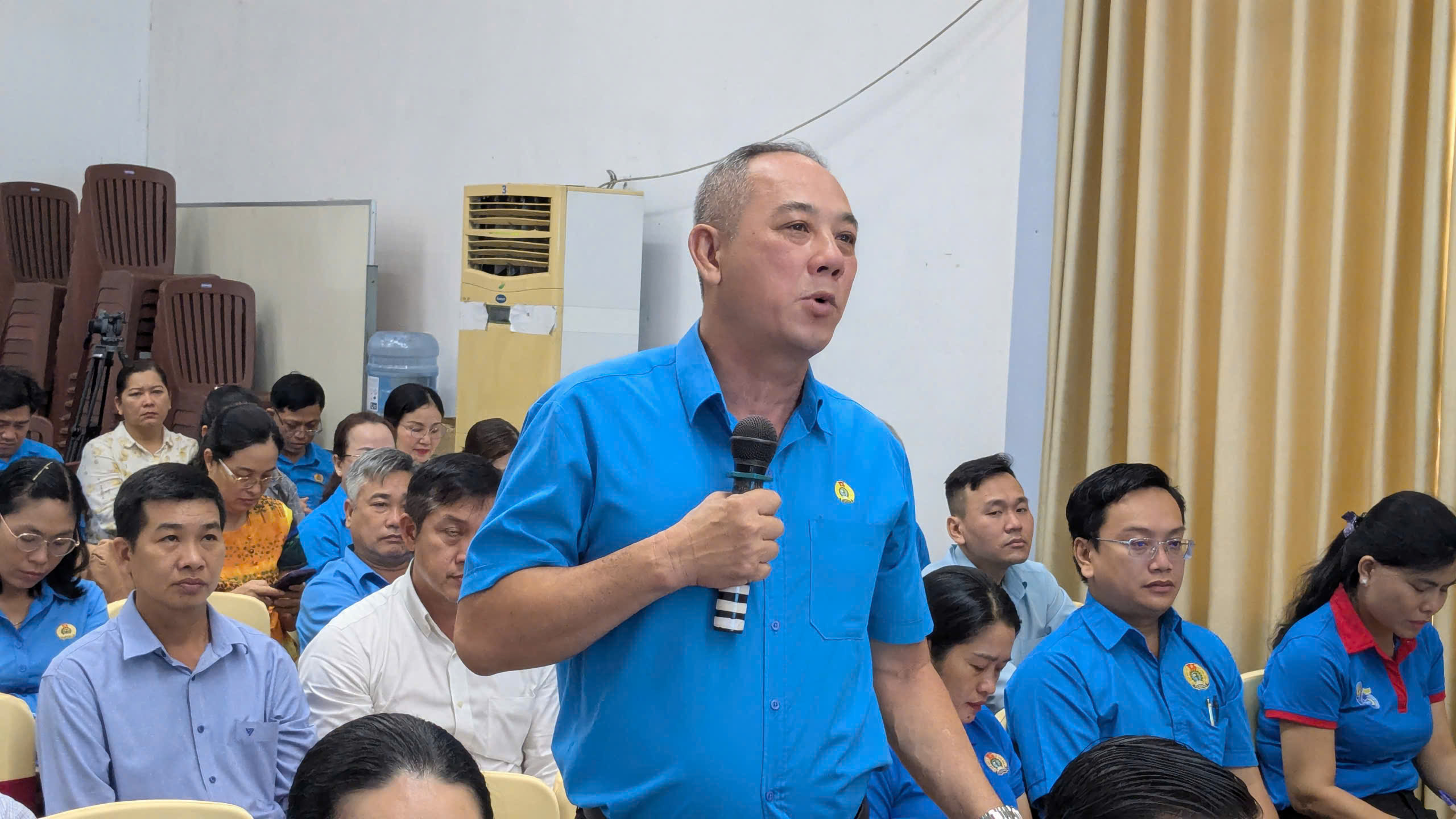 - Ảnh 2. Chủ tịch Công đoàn Công ty PouYuen nêu cách giữ chân người lao động ở TP.HCM - Ảnh 2.