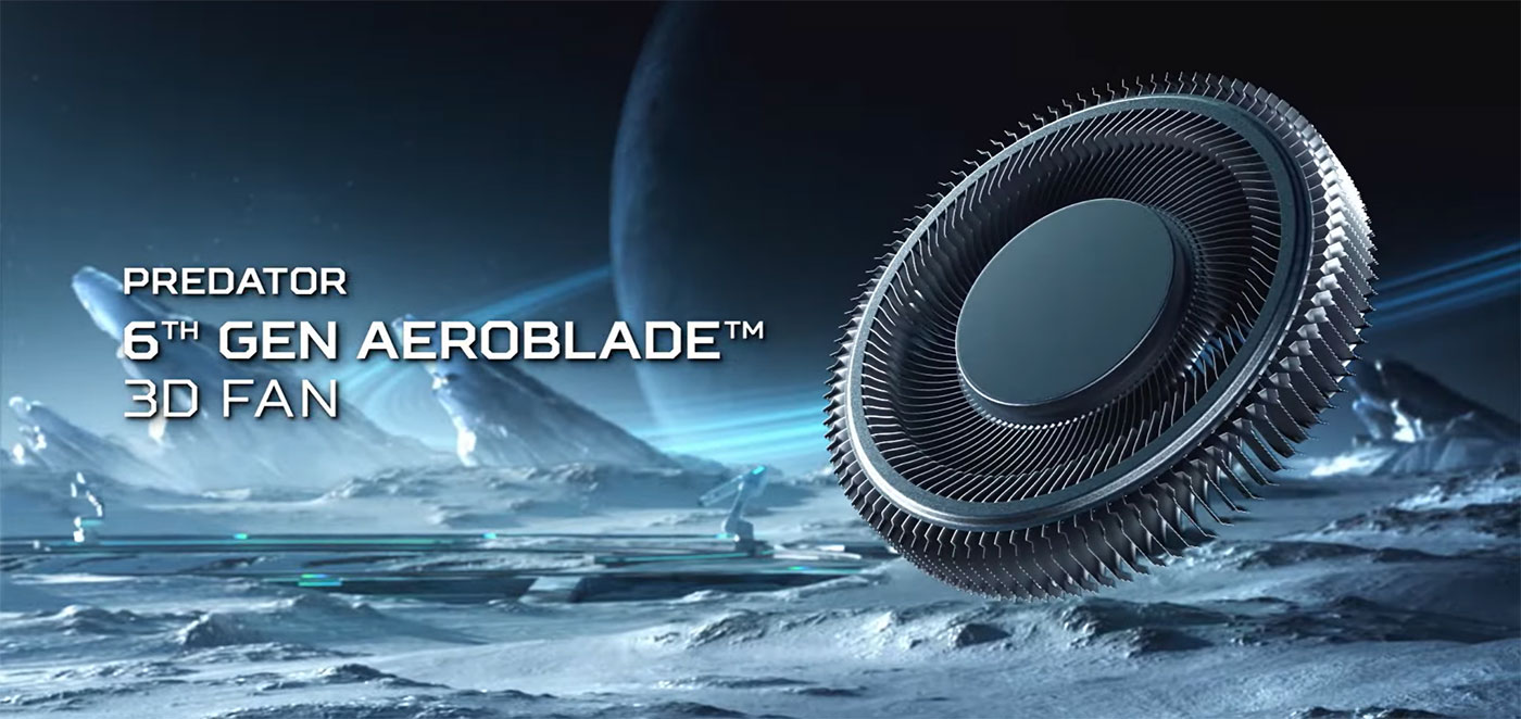 Acer cải tiến công nghệ tản nhiệt AeroBlade 3D thế hệ 6 với 100 cánh quạt kim loại- Ảnh 1. Acer cải tiến công nghệ tản nhiệt AeroBlade 3D thế hệ 6 với 100 cánh quạt kim loại- Ảnh 1.
