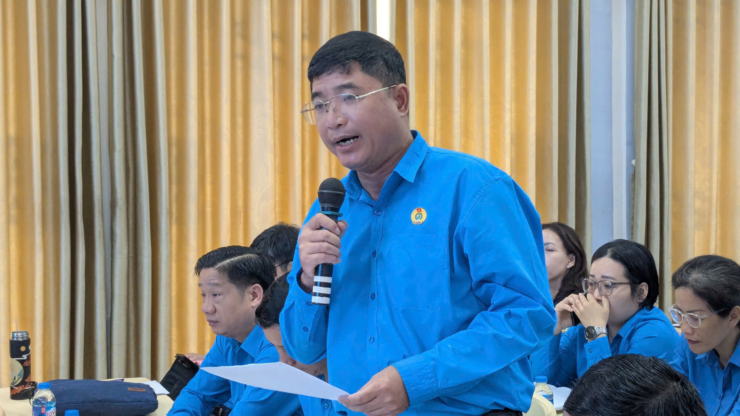 - Ảnh 1. Chủ tịch Công đoàn Công ty PouYuen nêu cách giữ chân người lao động ở TP.HCM - Ảnh 1.