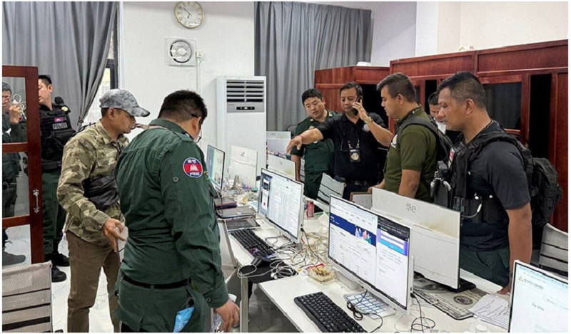 Campuchia, Hàn Quốc cùng triệt phá mạng lưới lừa đảo trực tuyến, bắt 50 người - Ảnh 1.