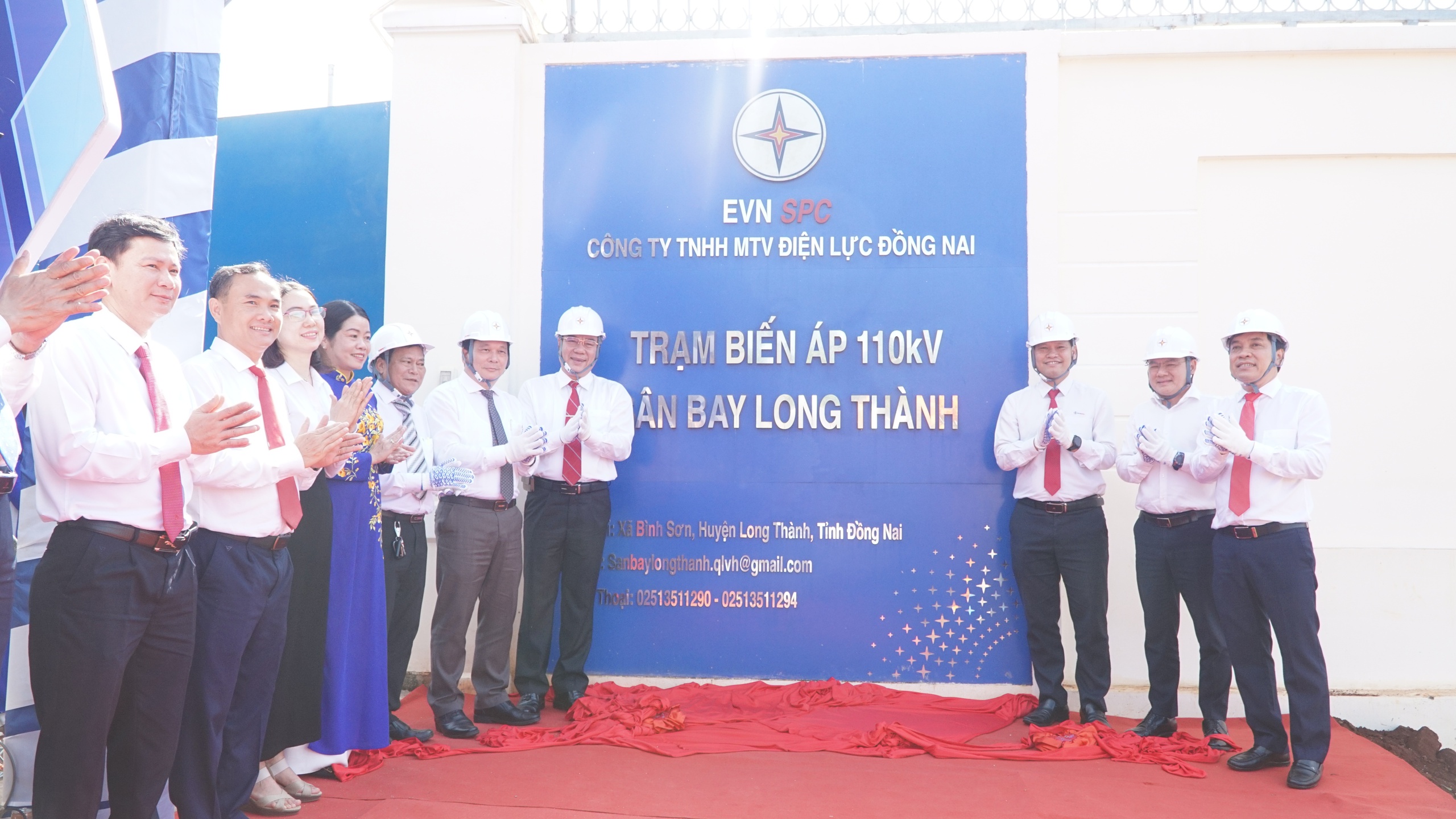 Khánh thành trạm 110kV và đường dây đấu nối cấp điện cho sân bay Long Thành - Ảnh 1.