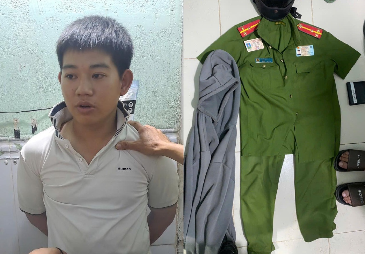 Bắt nghi phạm giả danh công an ‘dỏm’ cưỡng đoạt tài sản người đi đường - Ảnh 1. Bắt nghi phạm giả danh công an ‘dỏm’ cưỡng đoạt tài sản người đi đường - Ảnh 1.