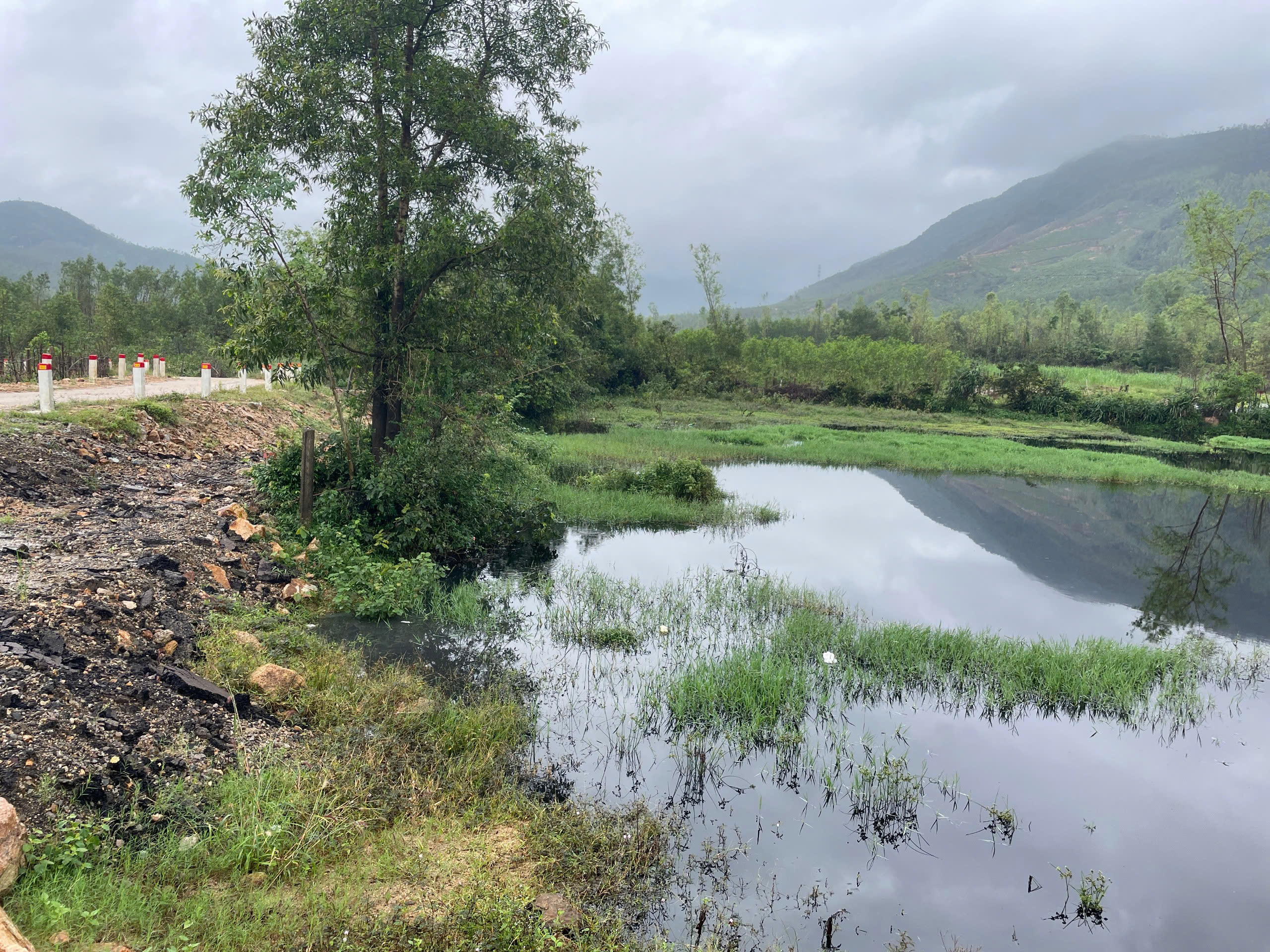 Nước thải bãi rác chảy tràn ra suối, người dân lo ngại ô nhiễm- Ảnh 2. Nước thải bãi rác chảy tràn ra suối, người dân lo ngại ô nhiễm- Ảnh 2.