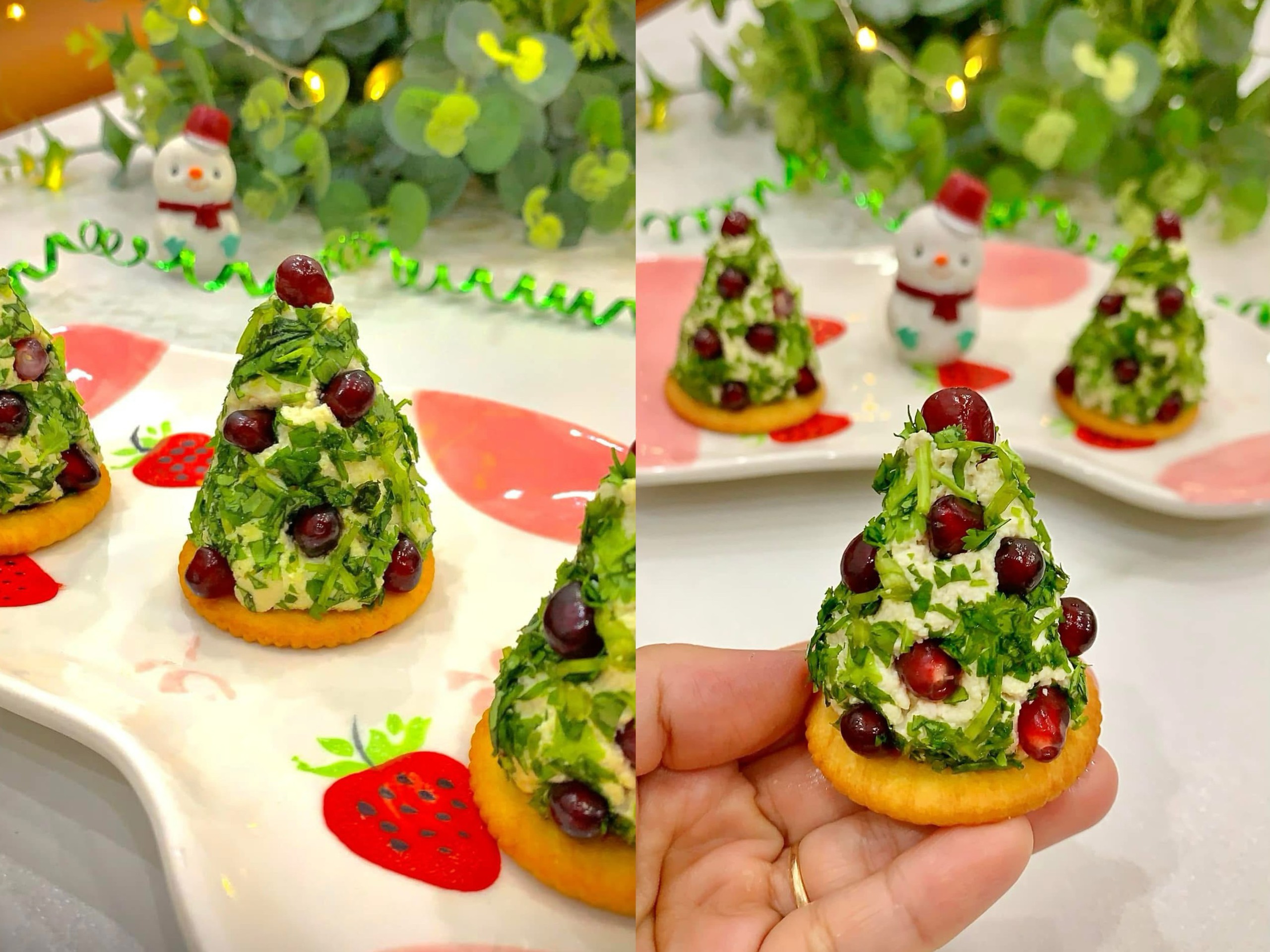 Cây thông Noel từ rau xà lách thành 'trend' mạng xã hội với cách làm đơn giản - Ảnh 3.