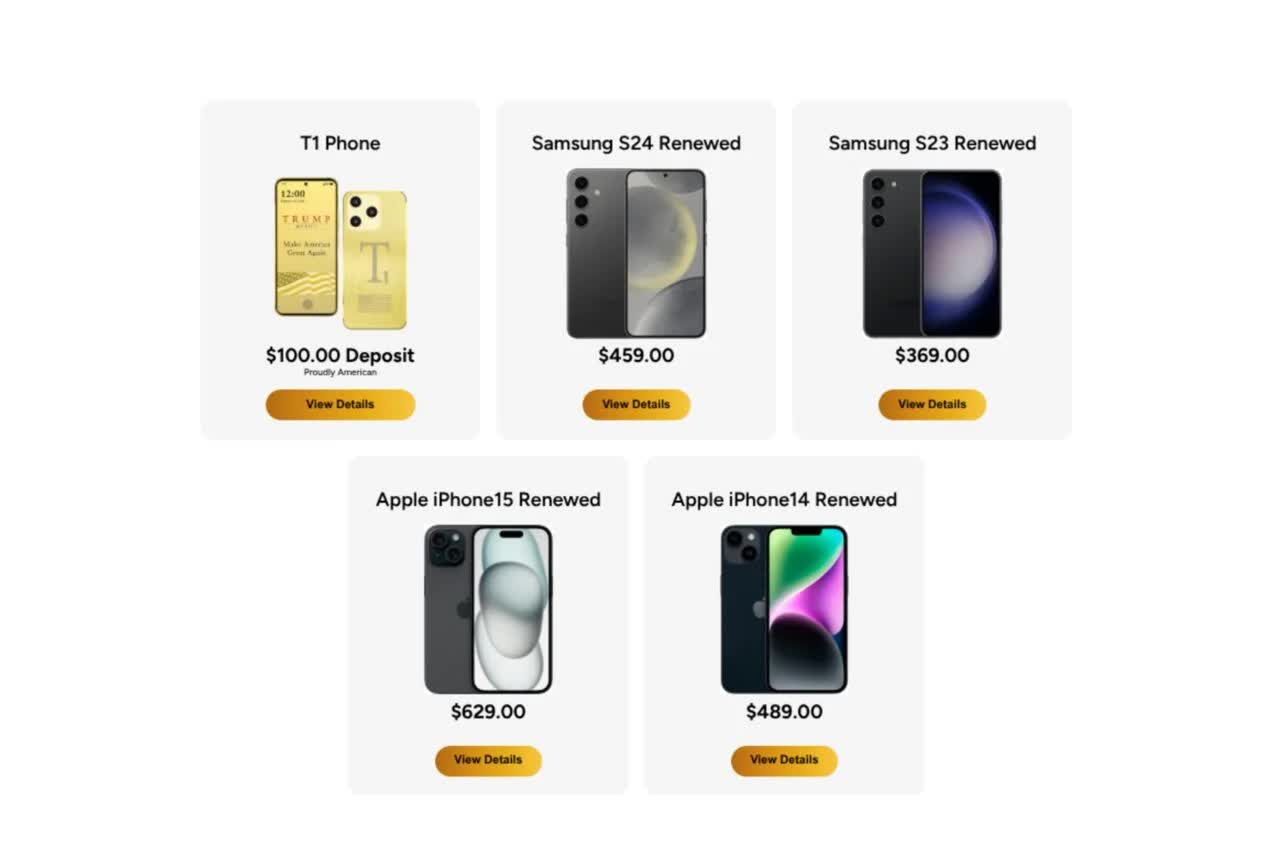 Chưa giao T1 Phone,Trump Mobile đổi sang bán điện thoại cũ - Ảnh 2.