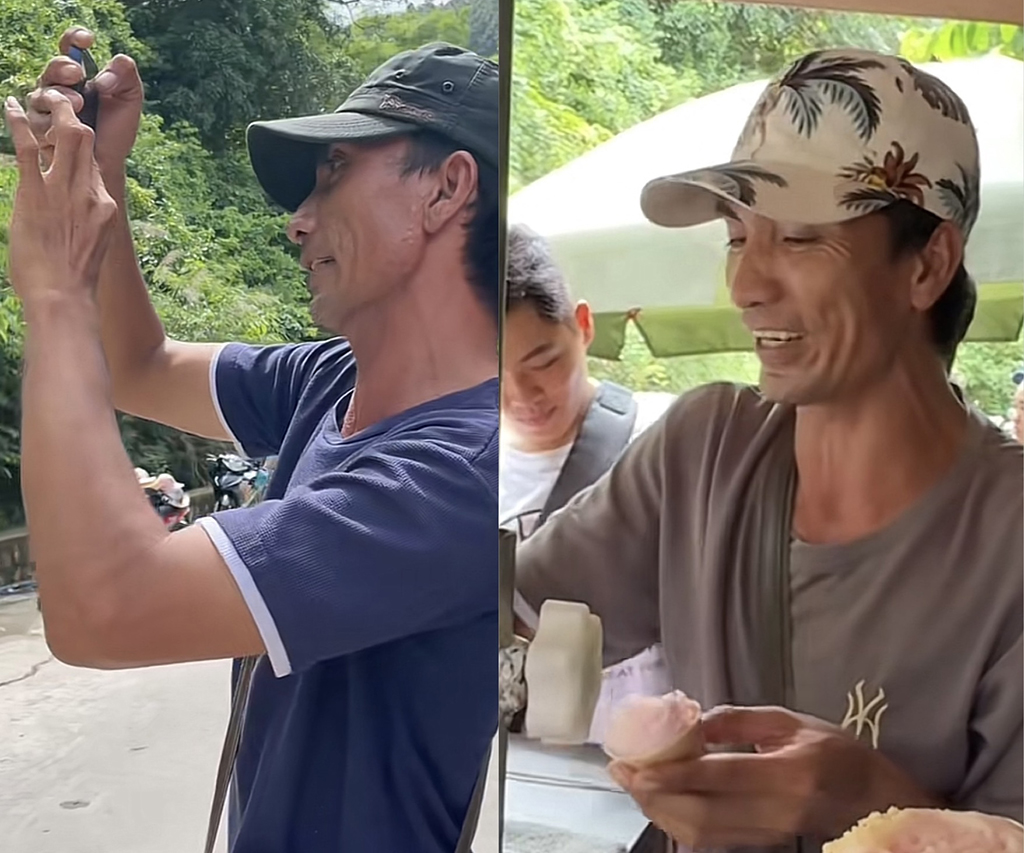 Anh bán kem trên đảo Hòn Sơn gây sốt với tài năng quay clip độc đáo - Ảnh 1.