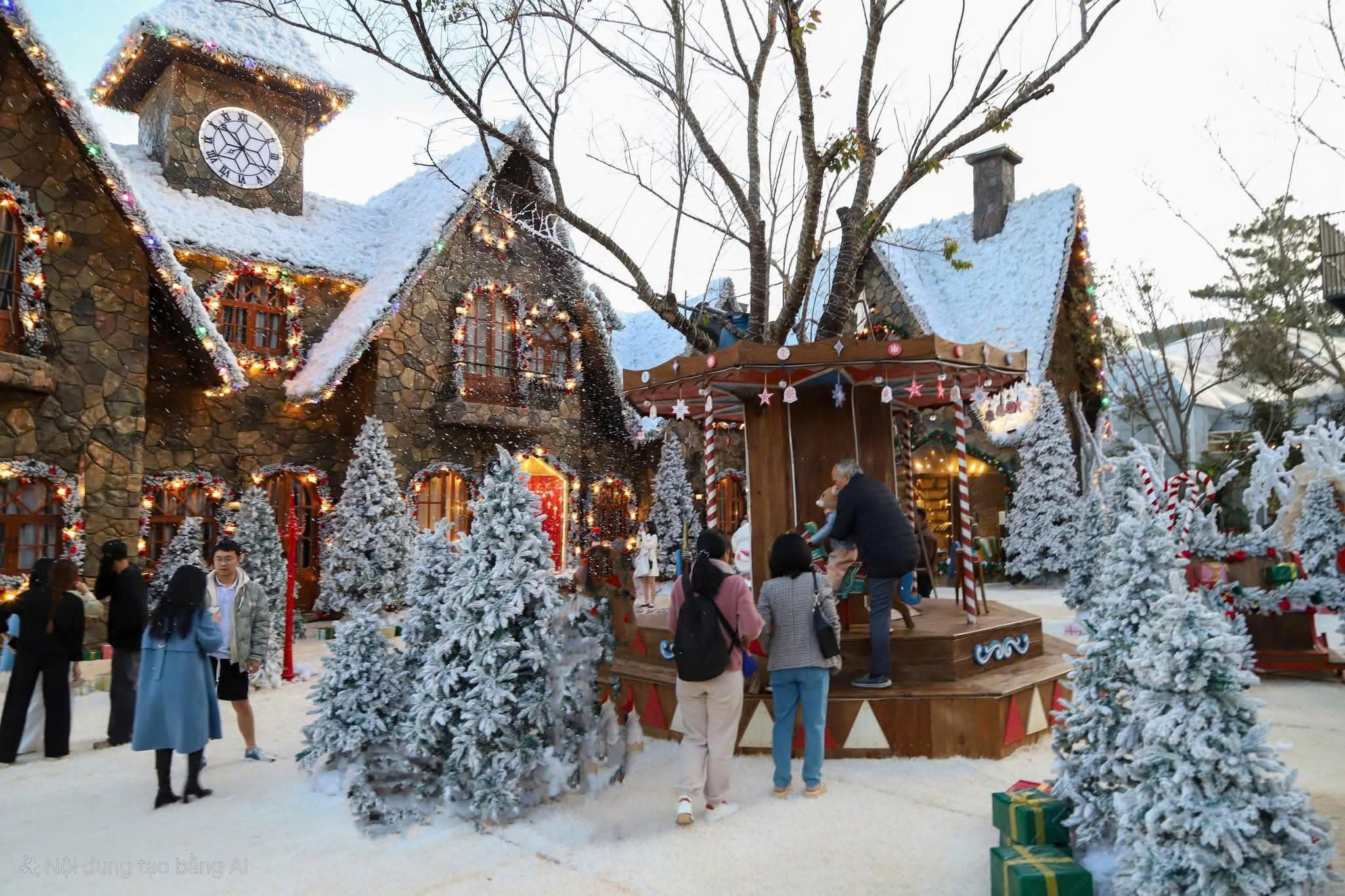 Khám phá Làng Tuyết mùa đông giữa phố núi Đà Lạt- Ảnh 1. Khám phá Làng Tuyết mùa đông giữa phố núi Đà Lạt- Ảnh 1.