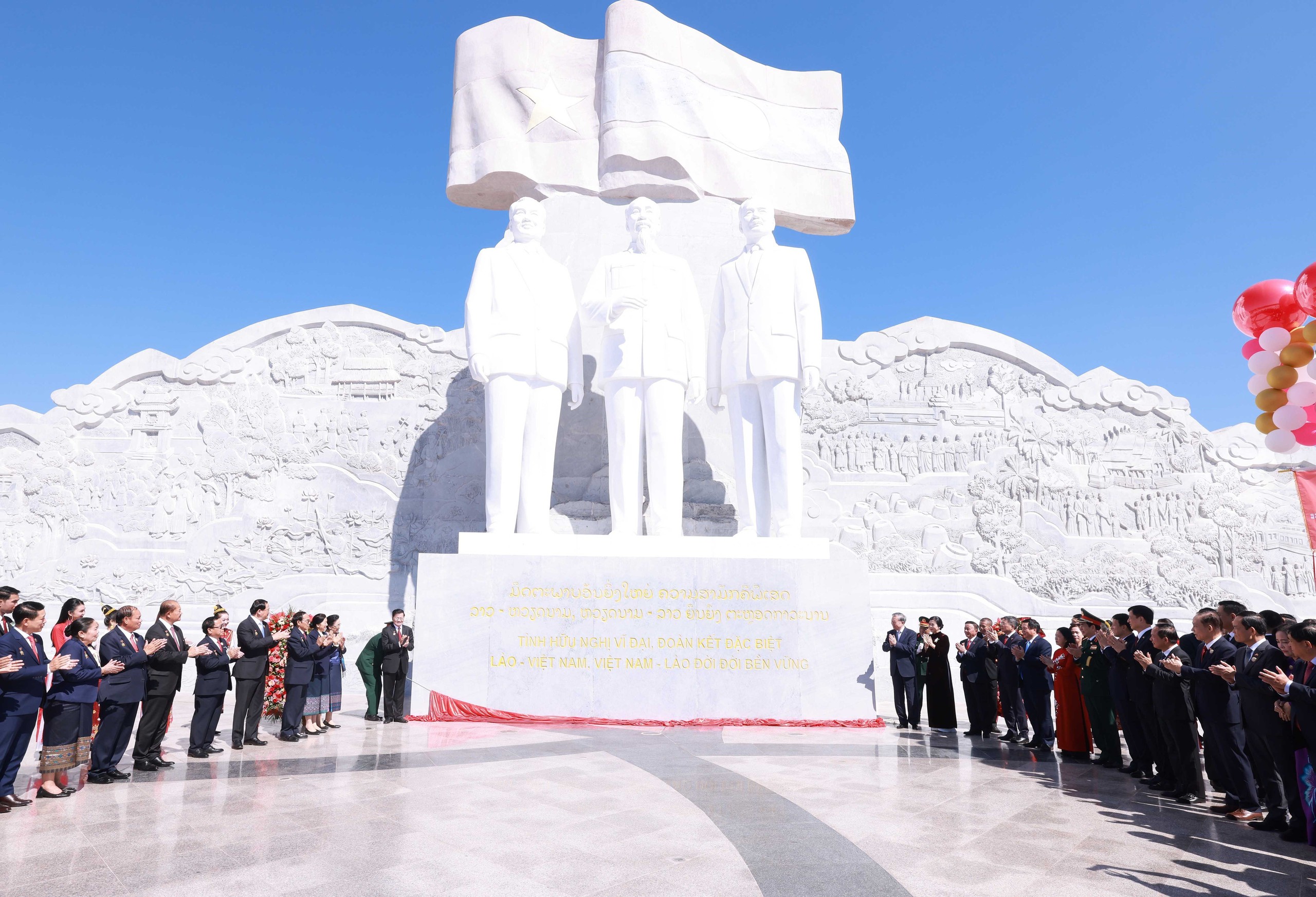 Tổng Bí thư Tô Lâm dự khánh thành Công viên hữu nghị Lào - Việt Nam- Ảnh 2.