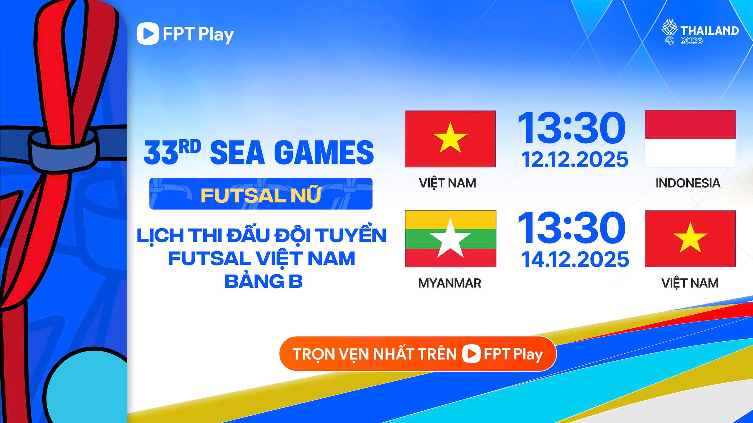 Lịch thi đấu đội tuyển futsal Việt Nam mới nhất: Gặp Thái Lan, Indonesia, xem kênh nào?- Ảnh 2.