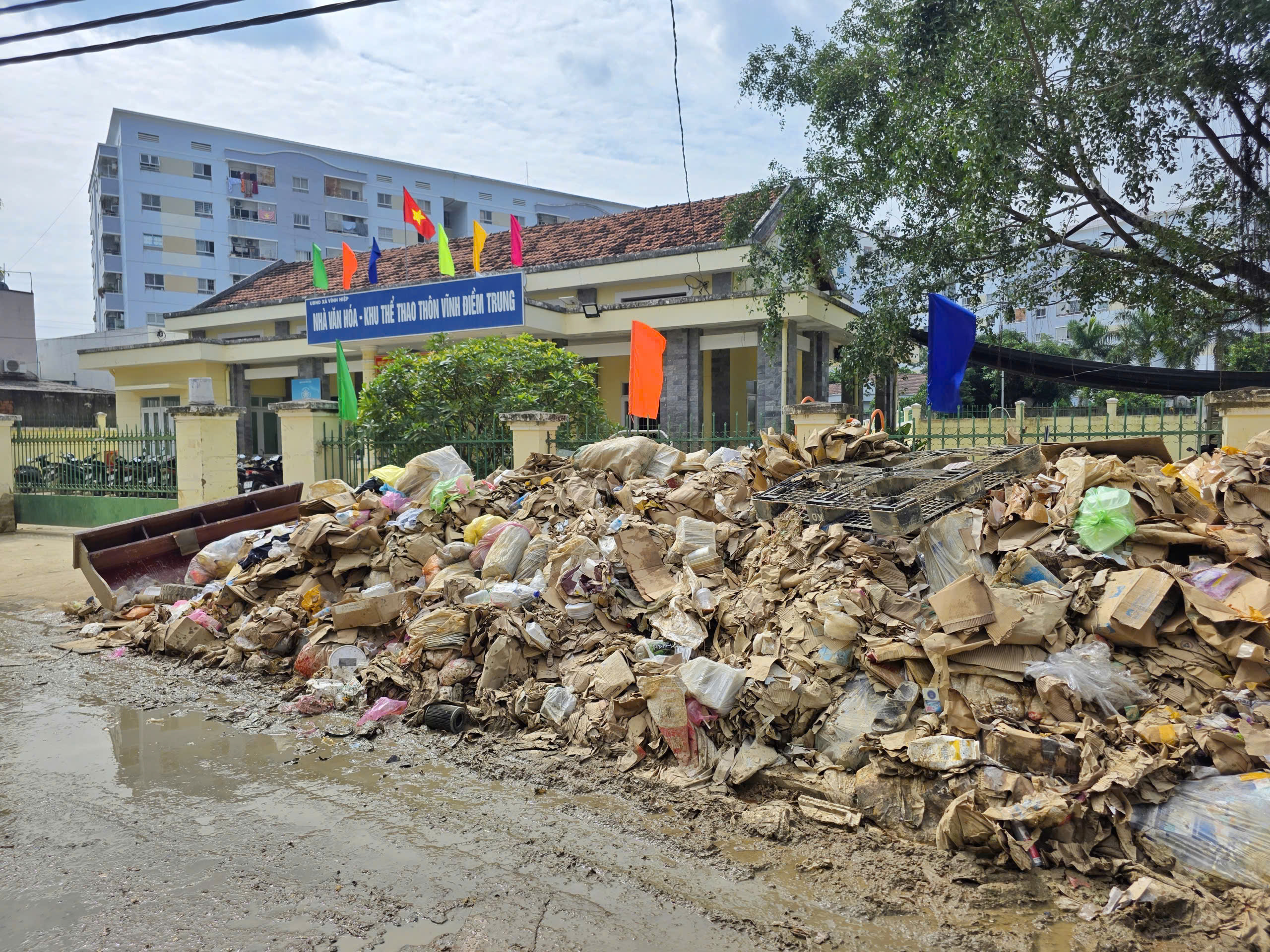 Khánh Hòa sẽ hoàn thành việc thu gom rác thải sau lũ trước 5.12 - Ảnh 1.