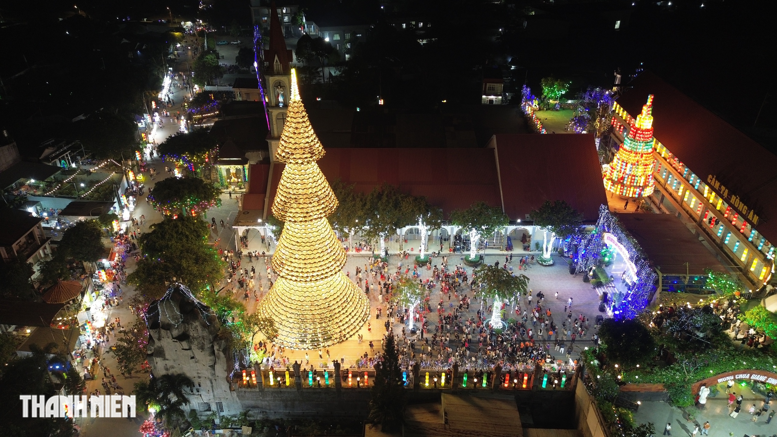 C&acirc;y th&ocirc;ng n&oacute;n l&aacute; s&aacute;ng đ&egrave;n, mỗi đ&ecirc;m đ&oacute;n h&agrave;ng ng&agrave;n người đến chi&ecirc;m ngưỡng - Ảnh 10.