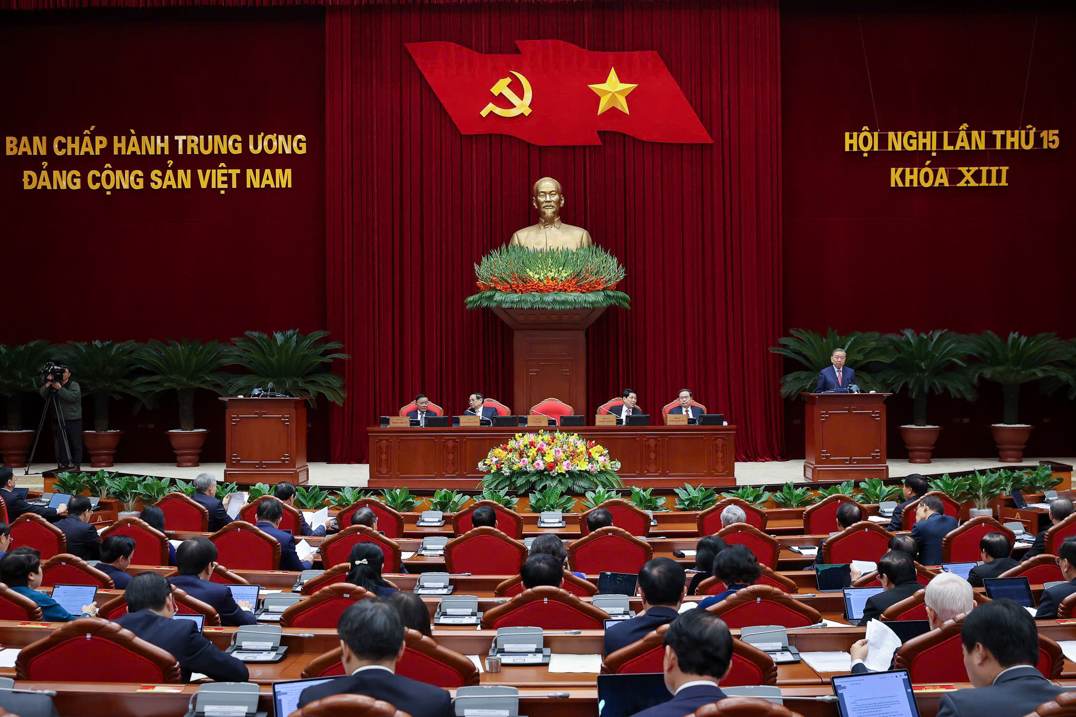 Ph&aacute;t biểu khai mạc Hội nghị Trung ương 15 của Tổng B&iacute; thư T&ocirc; L&acirc;m - Ảnh 2.