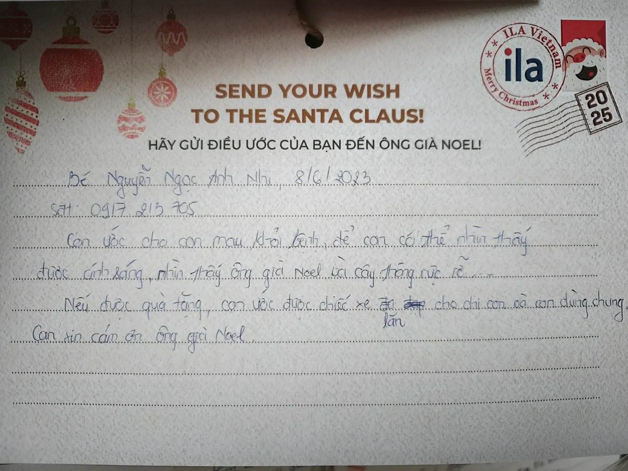 Giữa bệnh viện ung thư, những điều ước Giáng sinh thành hiện thực - Ảnh 2.