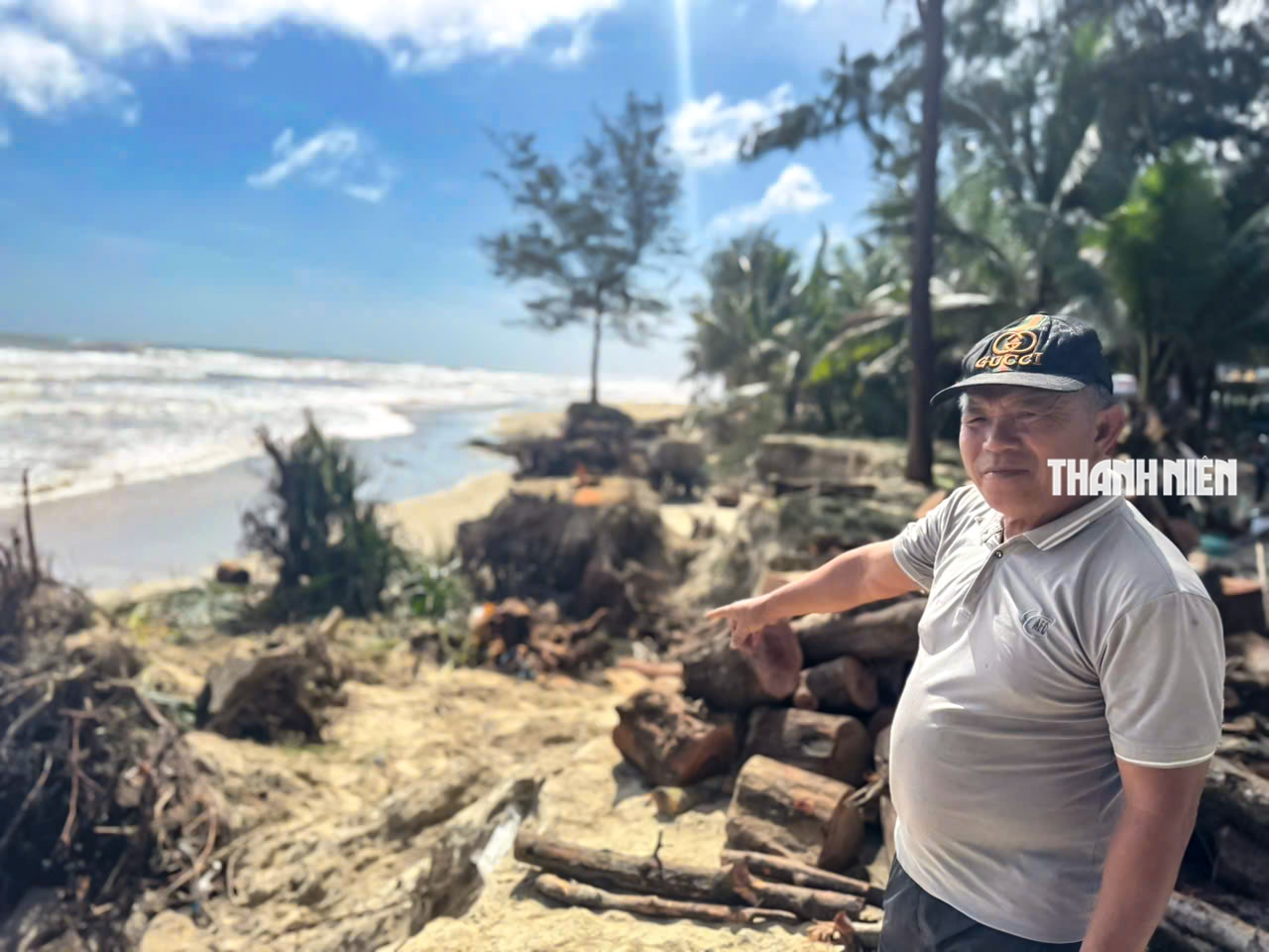 B&atilde;i biển đẹp nhất Quảng Ng&atilde;i tan hoang v&igrave; triều cường x&acirc;m thực - Ảnh 2.