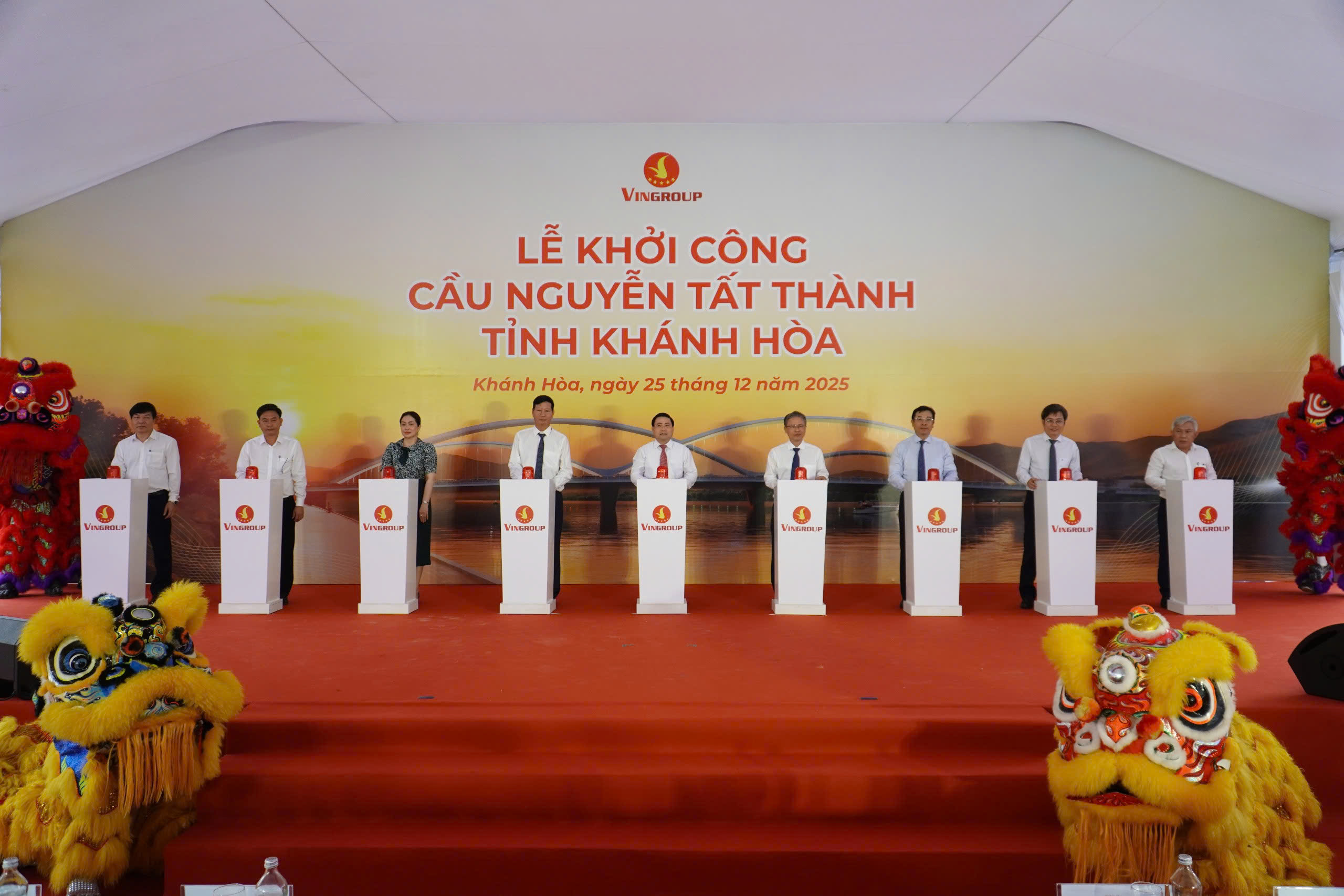 Vinhomes khởi công cầu Nguyễn Tất Thành, tạo trục kết nối chiến lược Nam Khánh Hòa - Ảnh 1.