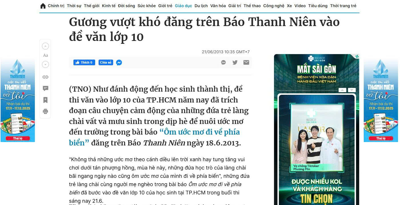L&ograve; r&egrave;n v&agrave; m&aacute;i nh&agrave; thanh xu&acirc;n của t&ocirc;i với b&aacute;o Thanh Ni&ecirc;n trong 20 năm h&agrave;nh tr&igrave;nh - Ảnh 2.