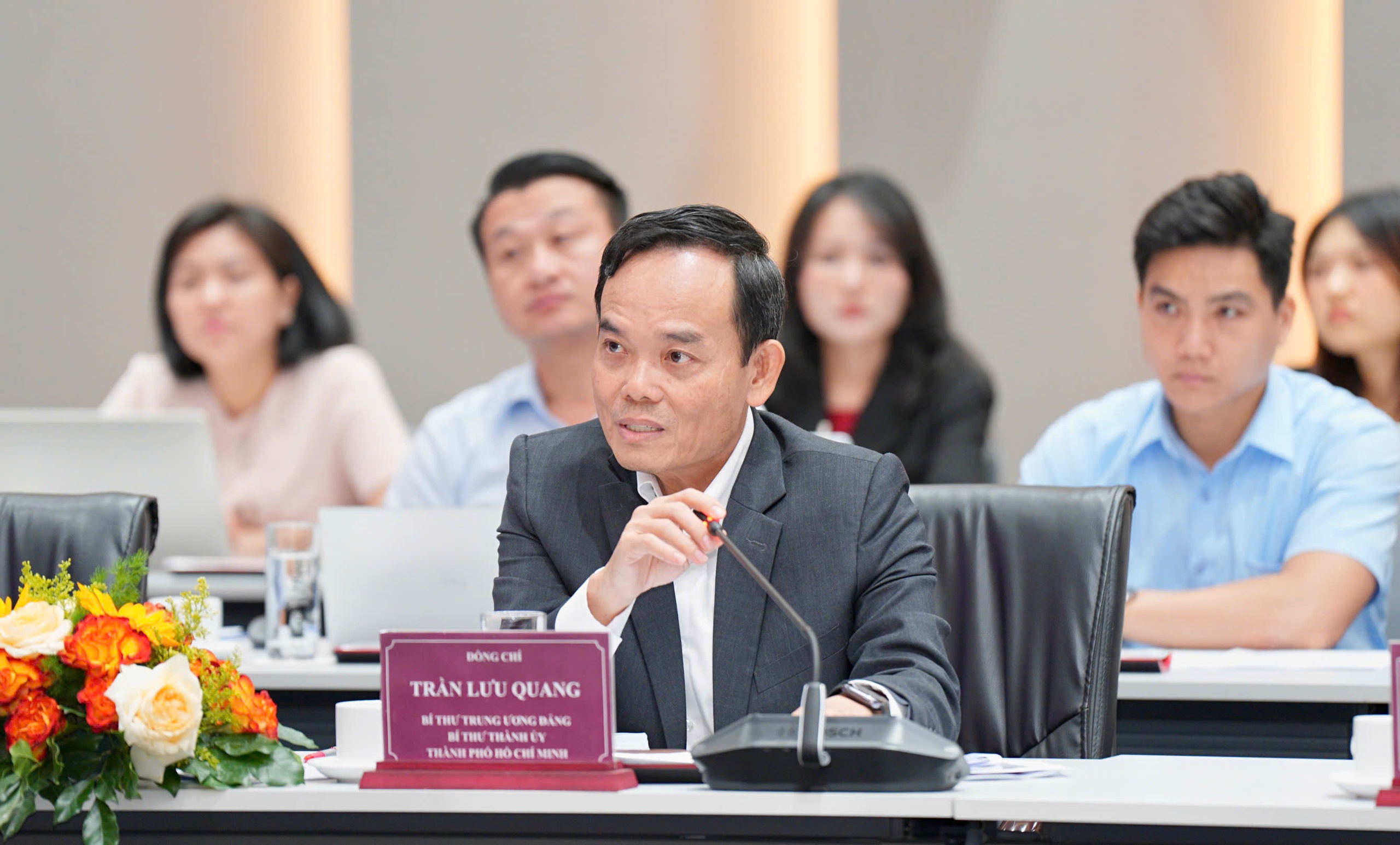 B&iacute; thư Trần Lưu Quang l&agrave;m việc với Becamex về khoa học c&ocirc;ng nghệ - Ảnh 1.