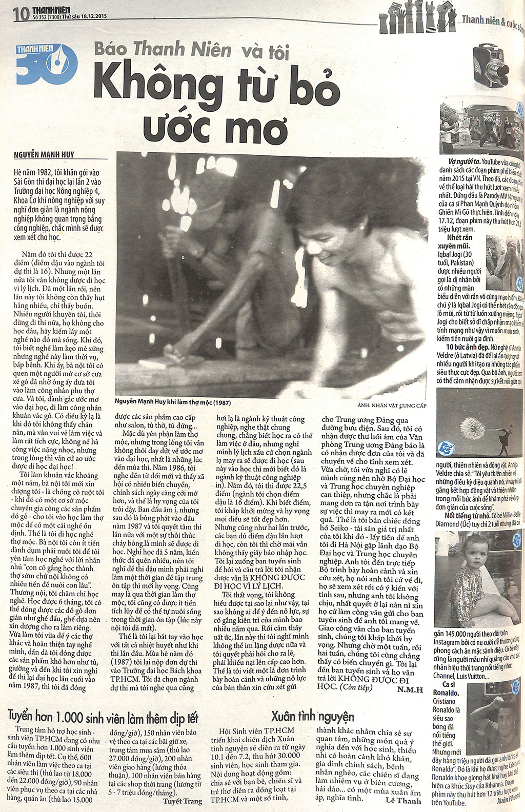 'Một lần nữa xin ch&acirc;n th&agrave;nh cảm ơn B&aacute;o Thanh Ni&ecirc;n' - Ảnh 4.