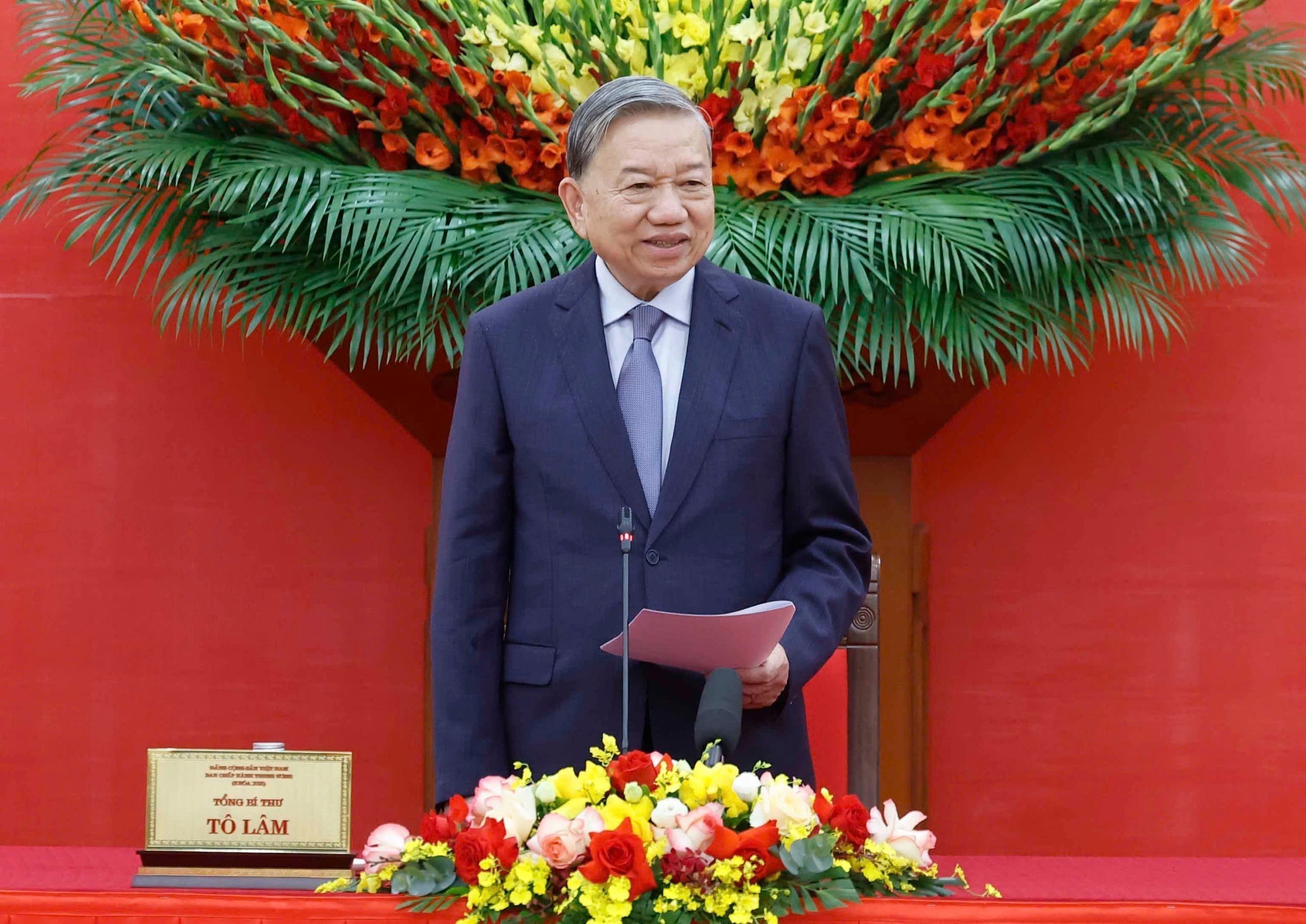 Tổng B&iacute; thư: Tạo nguồn c&aacute;n bộ d&acirc;n tộc thiểu số từ học sinh xuất sắc - Ảnh 2.