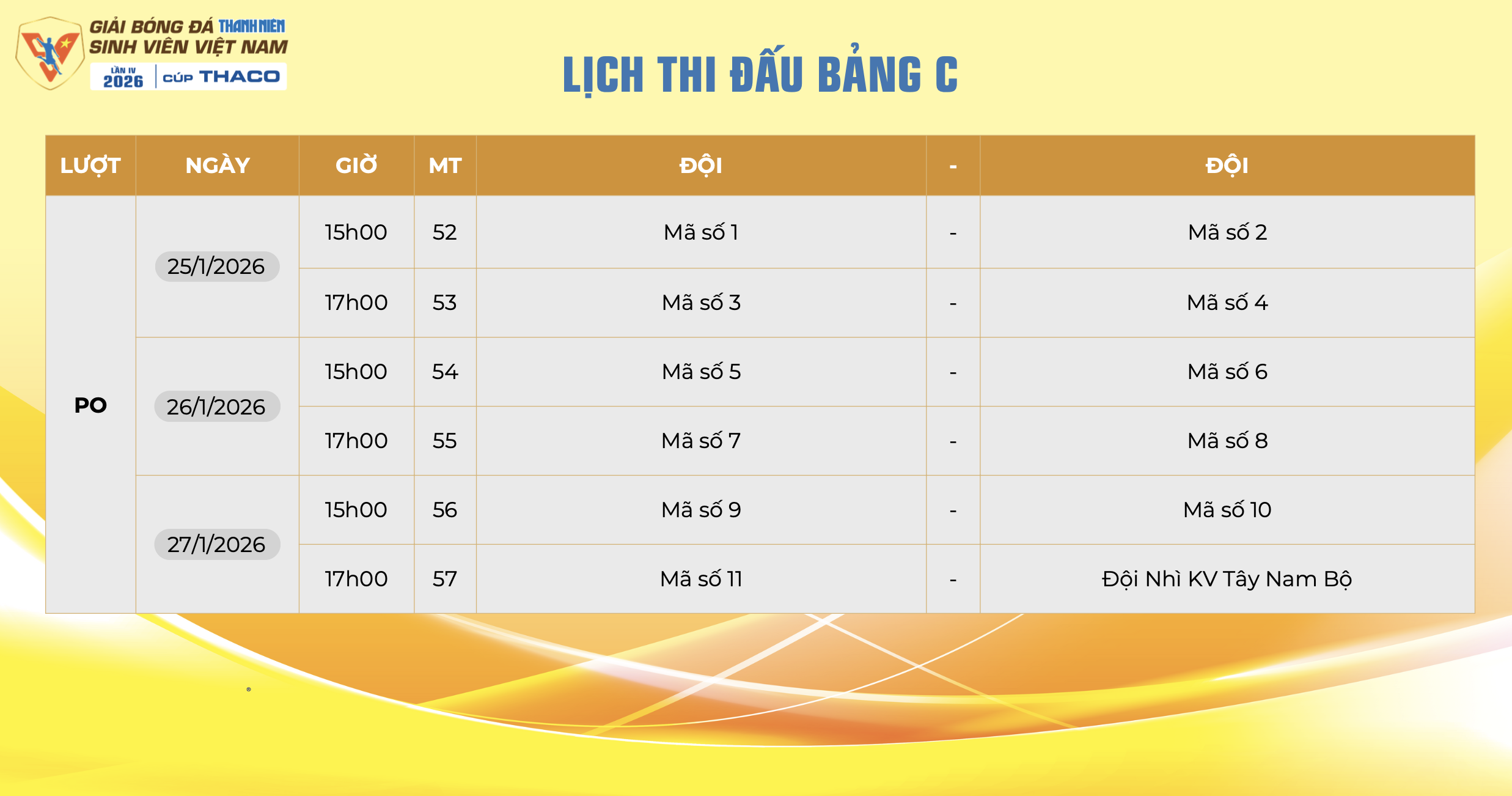Lịch thi đấu mới nhất TNSV THACO cup 2026: Tất cả đều được phát trực tiếp, xem ở đâu?- Ảnh 20.