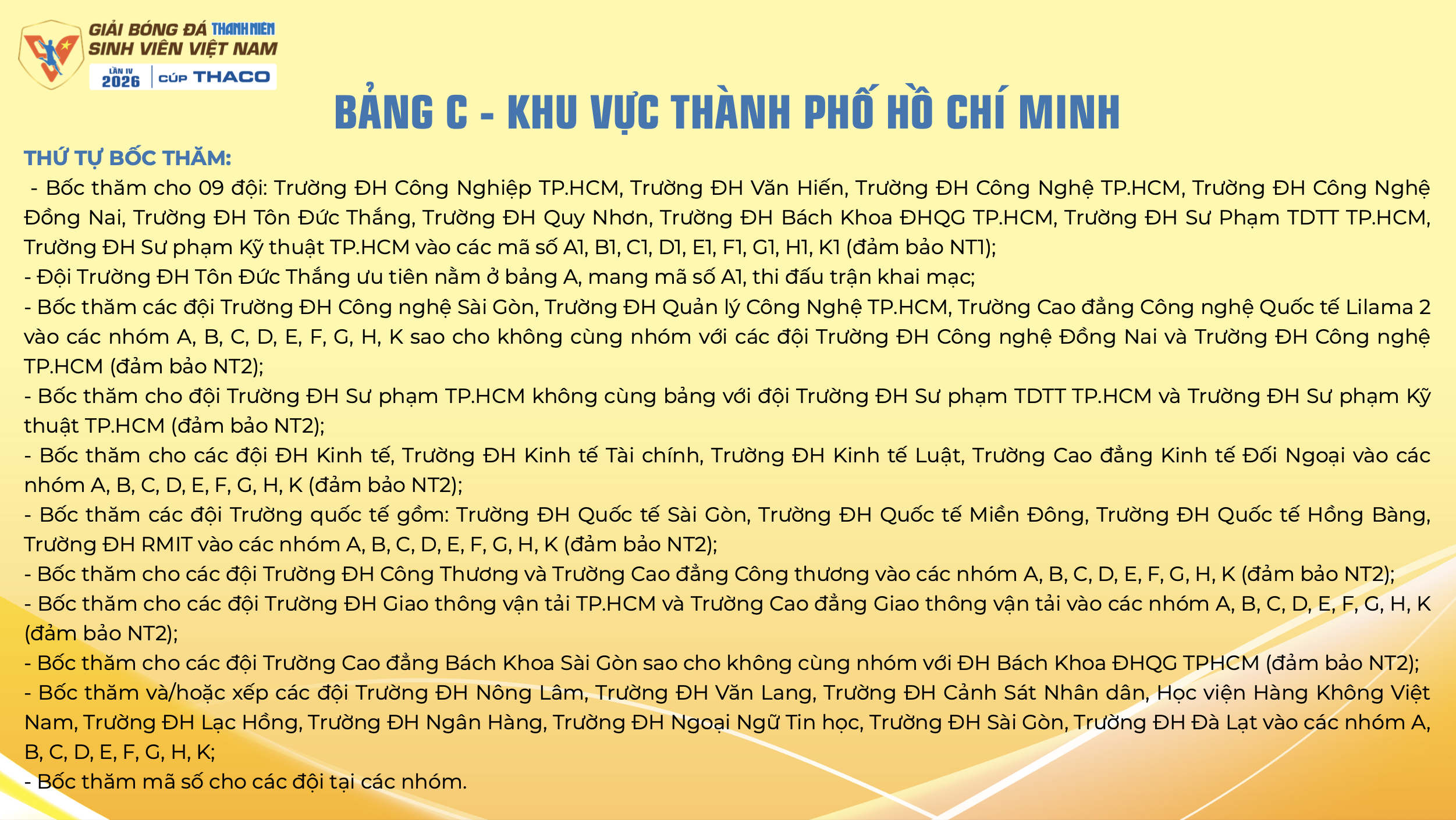 Lịch thi đấu mới nhất TNSV THACO cup 2026: Tất cả đều được phát trực tiếp, xem ở đâu?- Ảnh 13.