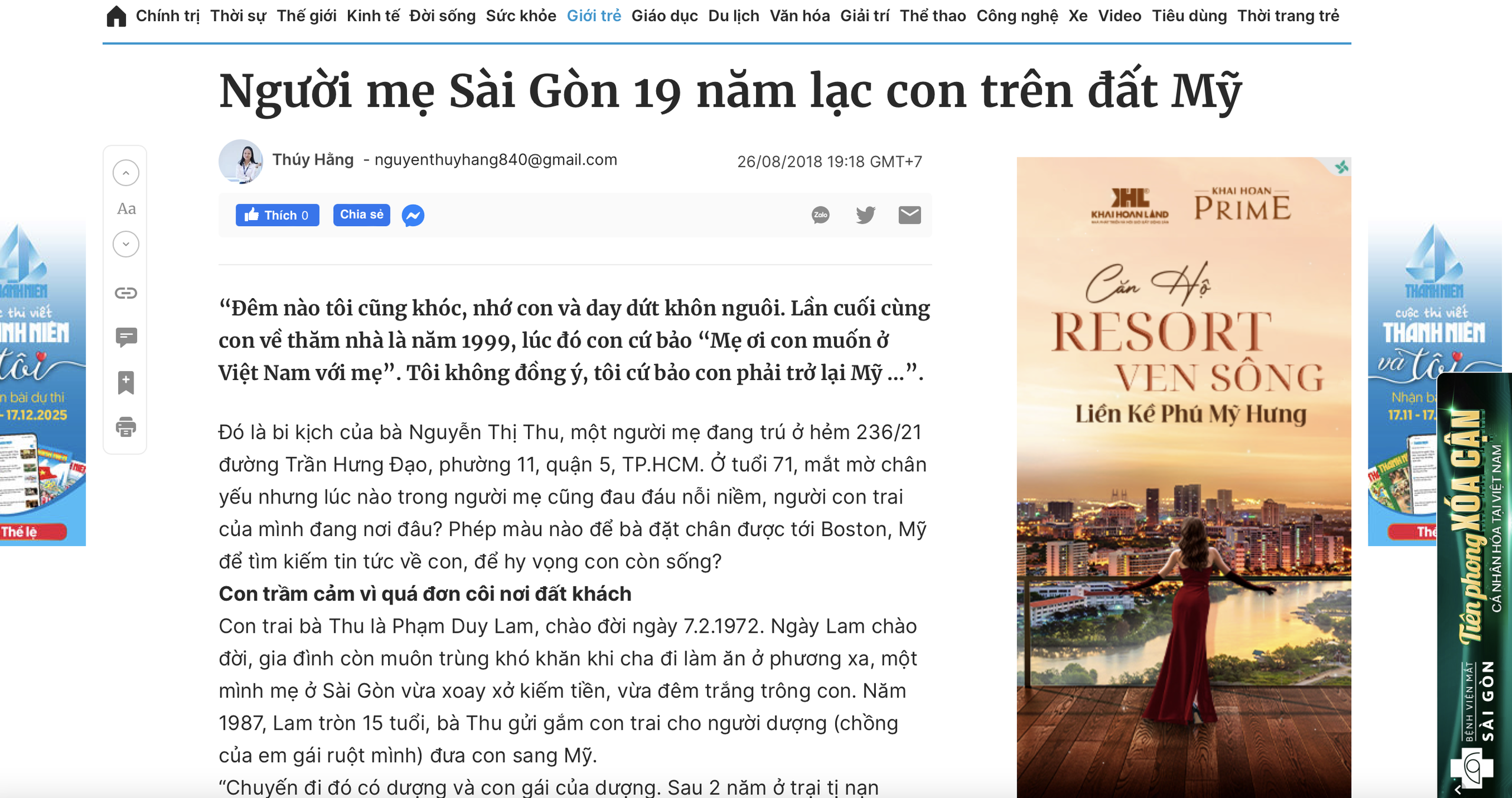 Nhờ Thanh Niên tôi đã tìm được con trai lạc trên đất Mỹ - Ảnh 3. Nhờ Thanh Niên tôi đã tìm được con trai lạc trên đất Mỹ - Ảnh 3.