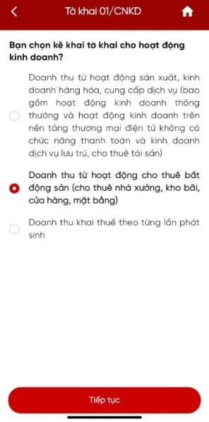 4 bước khai thuế trên eTax Mobile cho hộ kinh doanh cho thuê nhà- Ảnh 4.