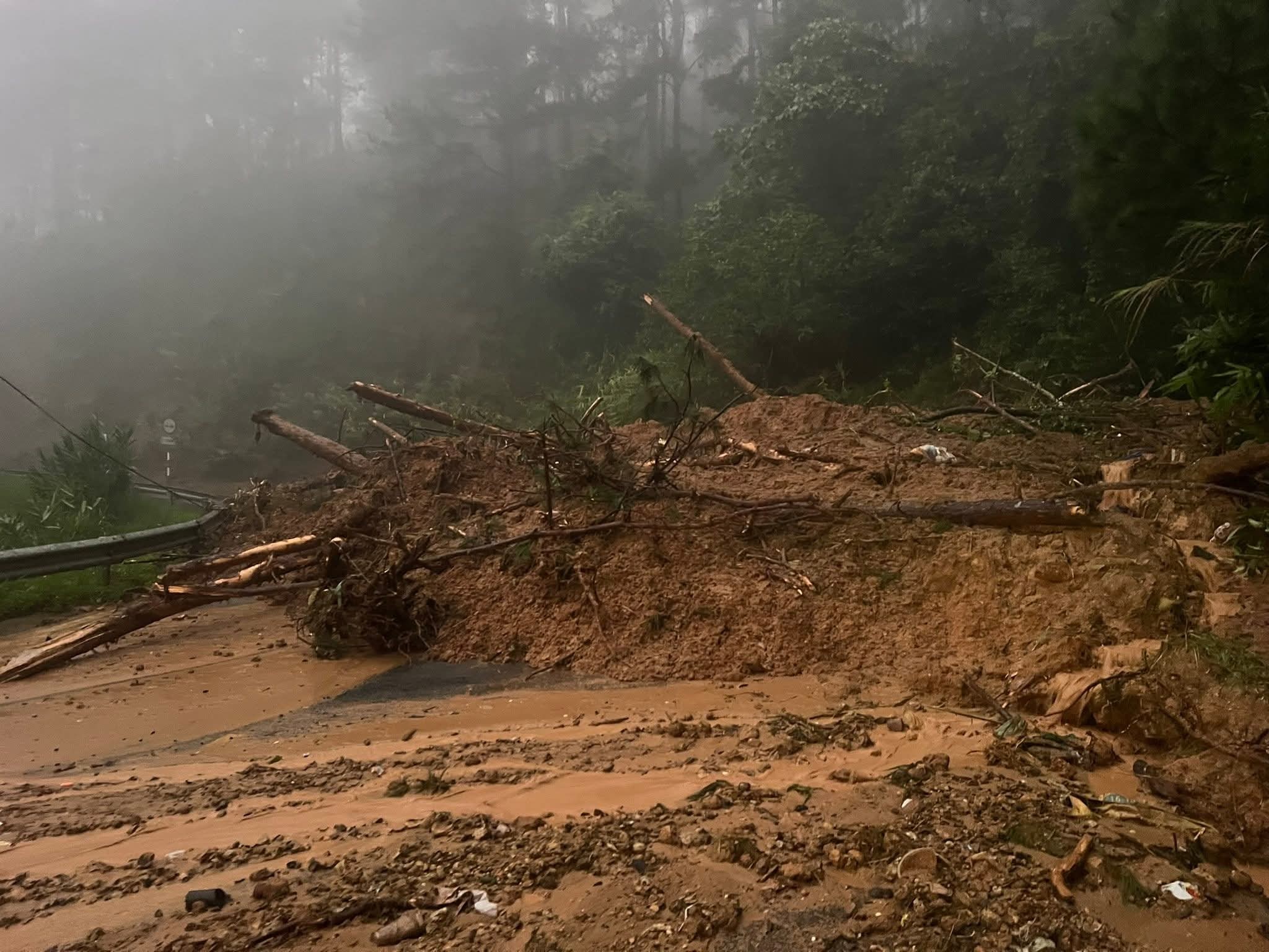 Mưa lớn lại sạt lở đèo Mimosa và các đèo, gây ngập lụt nặng nhiều nơi- Ảnh 3.