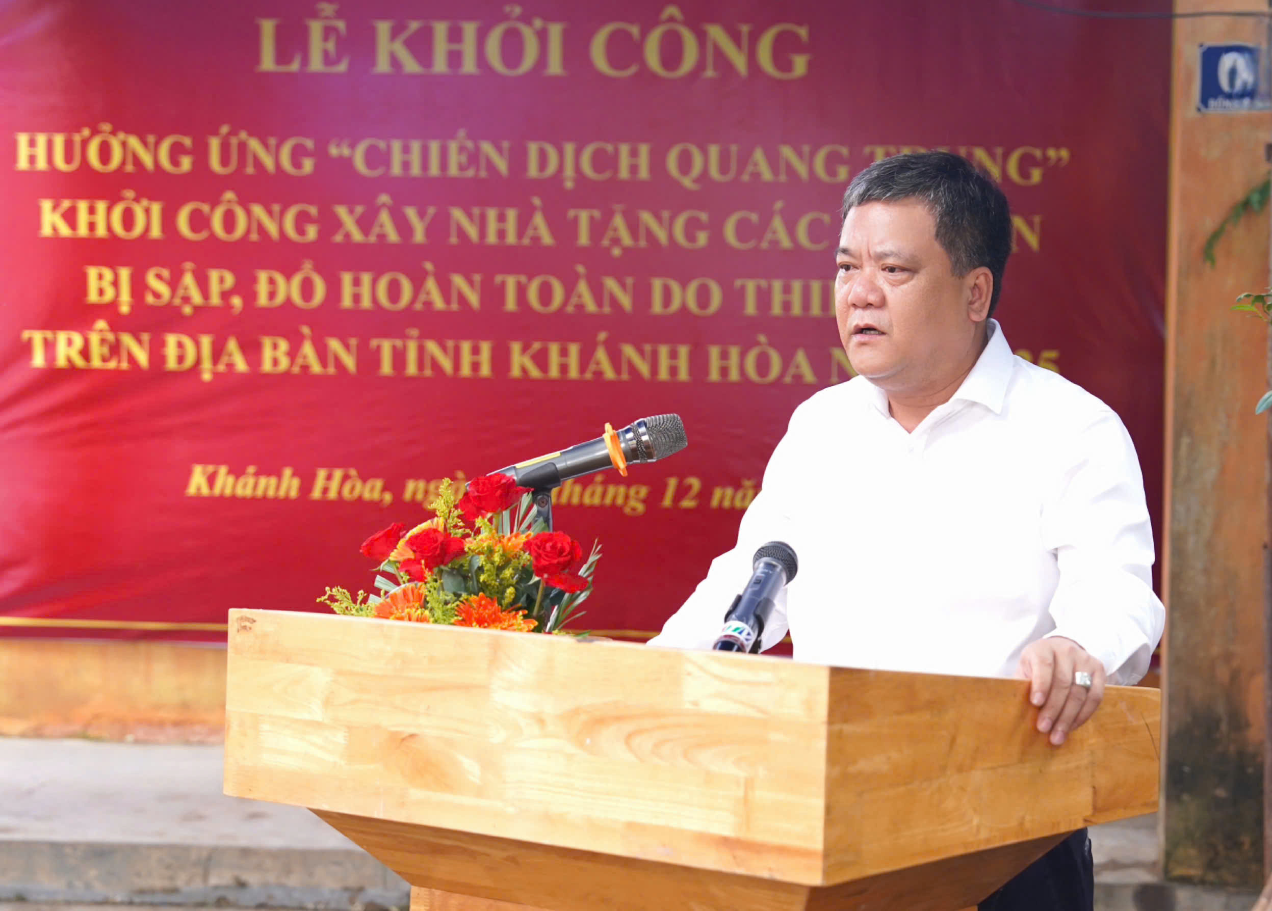 Khởi công xây dựng nhà cho hộ dân bị sập do thiên tai tại Khánh Hòa - Ảnh 2.