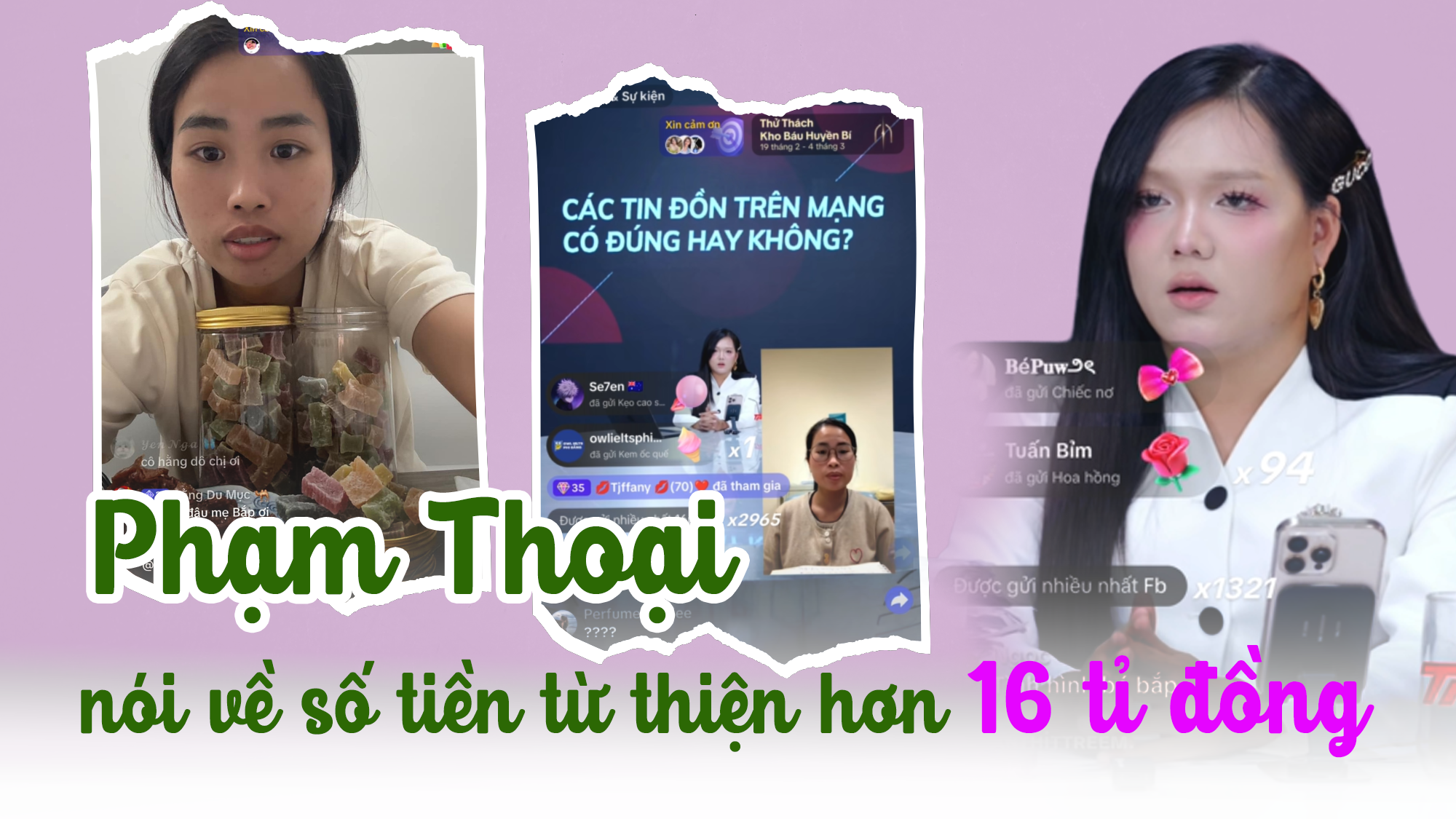 Vụ TikToker Phạm Thoại: Có thể tố giác để công an xác minh số tiền từ thiện- Ảnh 1. Vụ TikToker Phạm Thoại: Có thể tố giác để công an xác minh số tiền từ thiện- Ảnh 1.