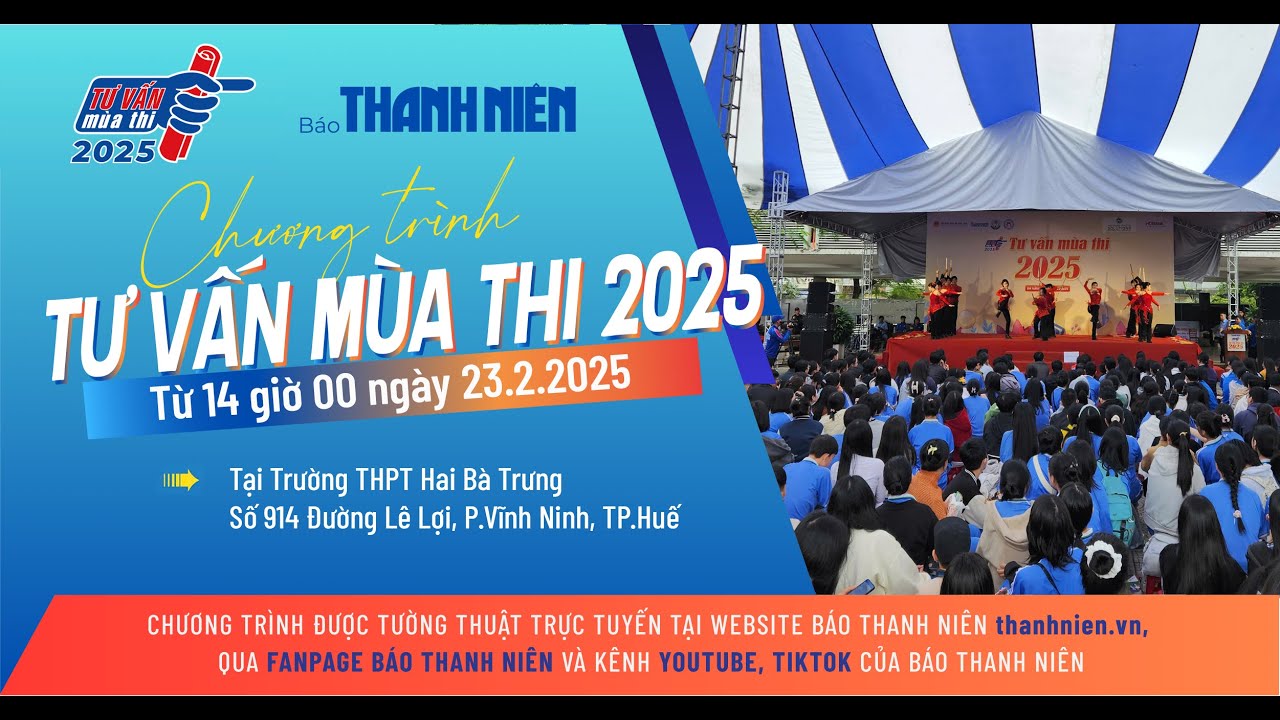 Chương trình Tư vấn mùa thi 2025 tại TP.Huế (buổi chiều): Bí quyết chọn ngành, chọn trường phù hợp - Ảnh 1.