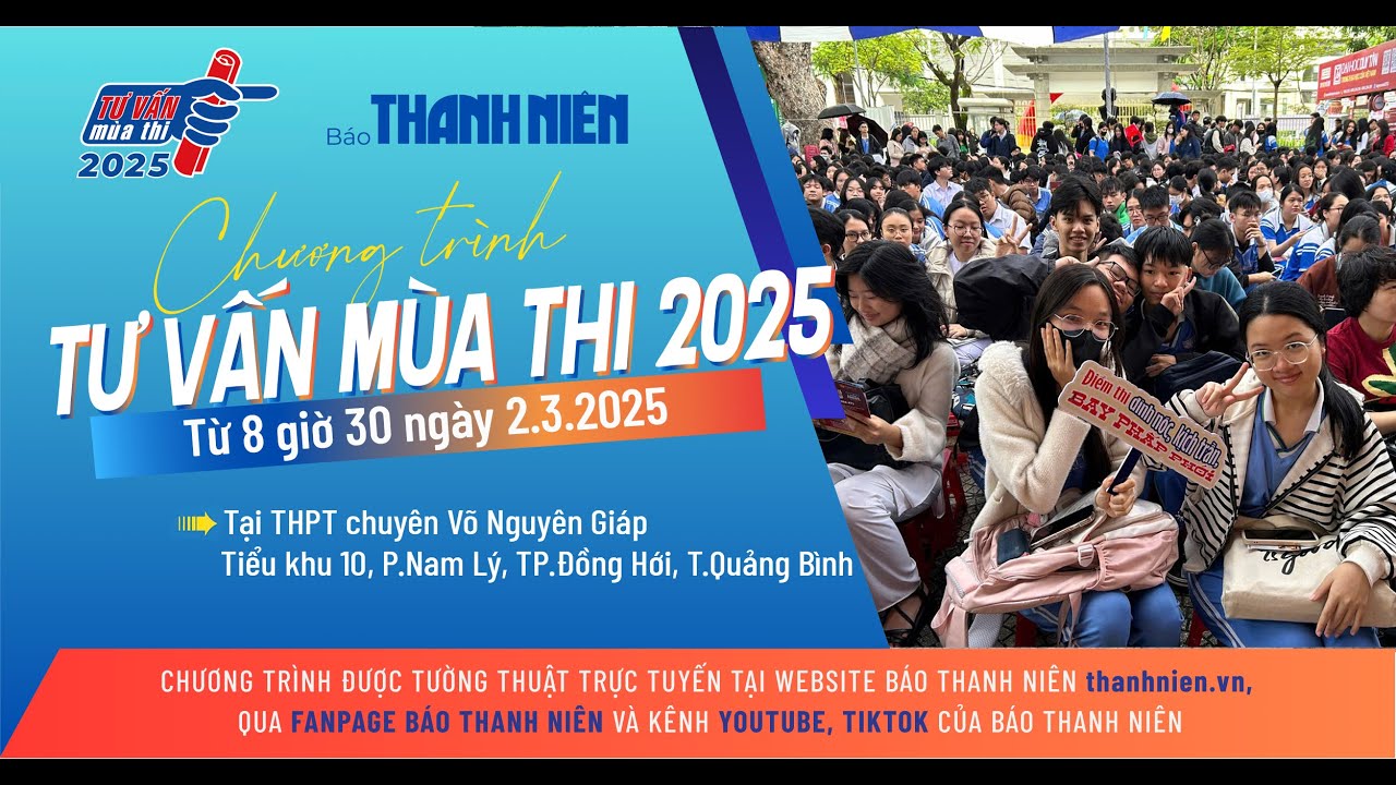 Chương trình Tư vấn mùa thi 2025 tại ngôi trường mang tên Đại tướng Võ Nguyên Giáp, tỉnh Quảng Bình- Ảnh 1.