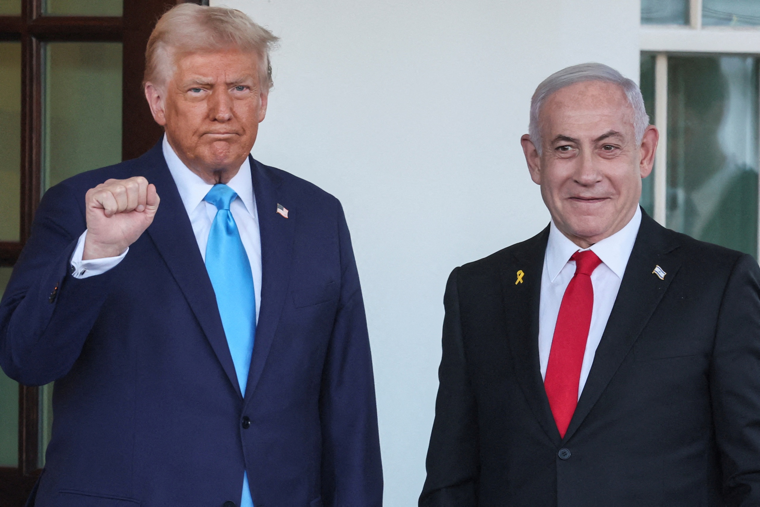 Ông Trump và ông Netanyahu trong cuộc họp báo chung ở Washington