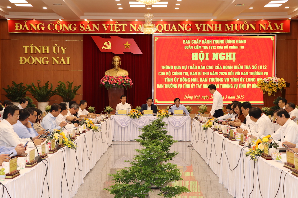 Kết quả kiểm tra đối với Tỉnh ủy Đồng Nai, Bình Phước, Long An và Tây Ninh- Ảnh 1. Kết quả kiểm tra đối với Tỉnh ủy Đồng Nai, Bình Phước, Long An và Tây Ninh- Ảnh 1.