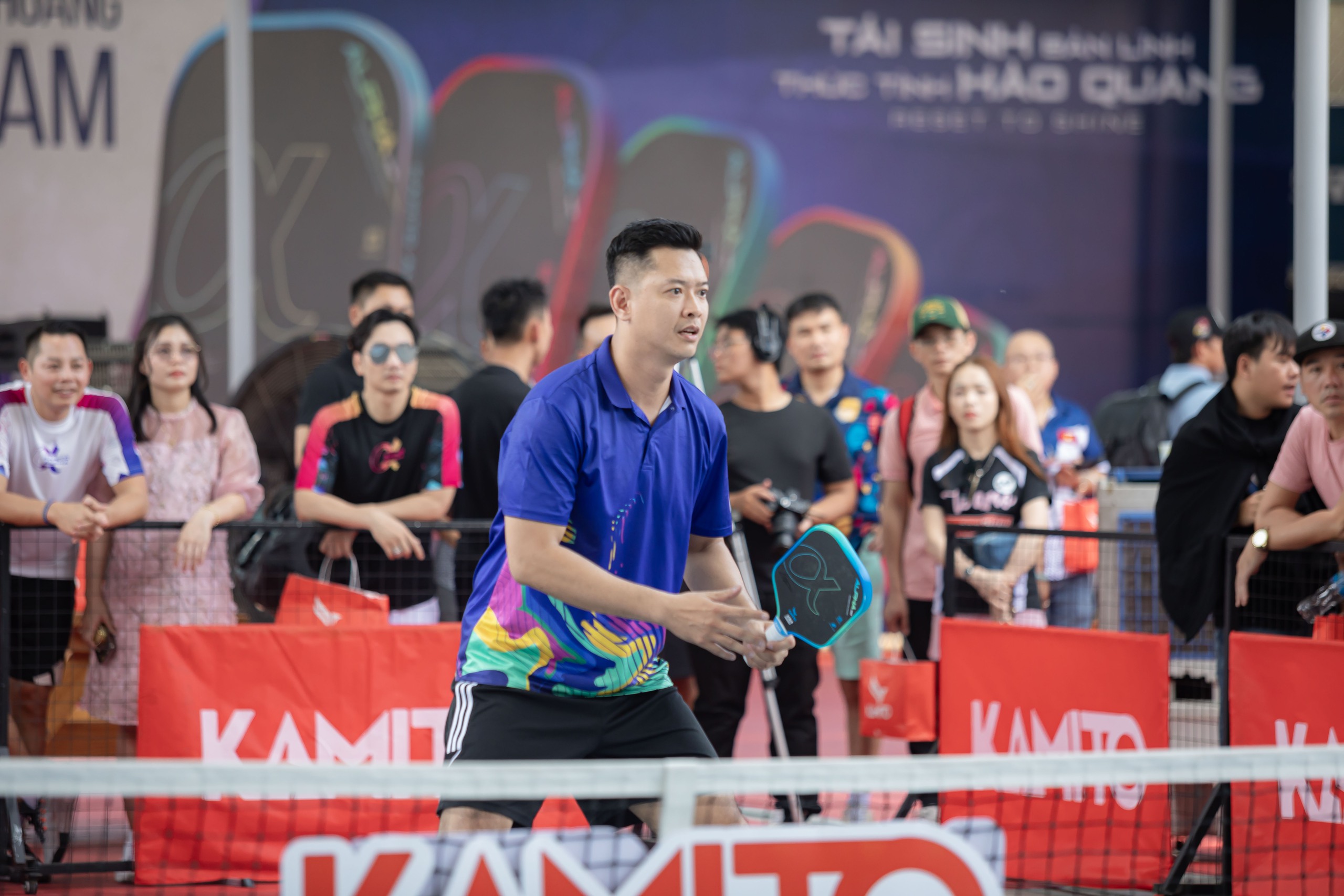 Hồ Đức Vĩnh cùng 'anh tài' Hồng Sơn, Tự Long đấu Pickleball với Lý Hoàng Nam - Ảnh 1.