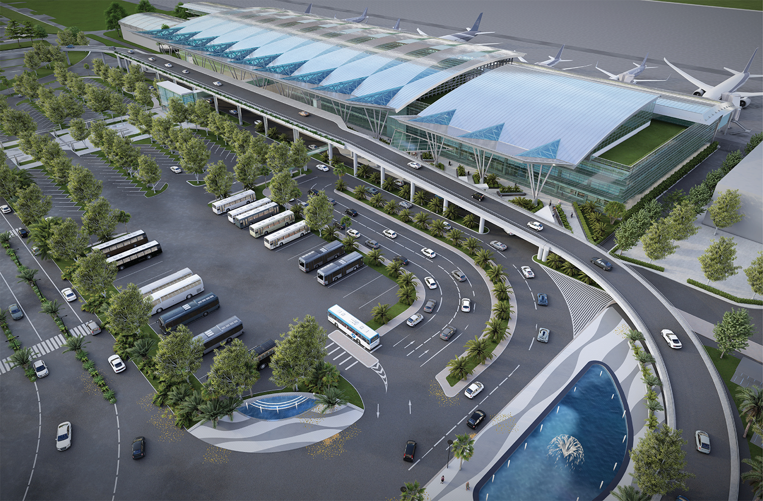 Desain terminal baru T2 Bandara Da Nang