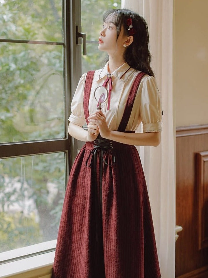 Mê quên lối về với các kiểu váy yếm trẻ trung ngày hè- Ảnh 8. Mê quên lối về với các kiểu váy yếm trẻ trung ngày hè- Ảnh 8.
