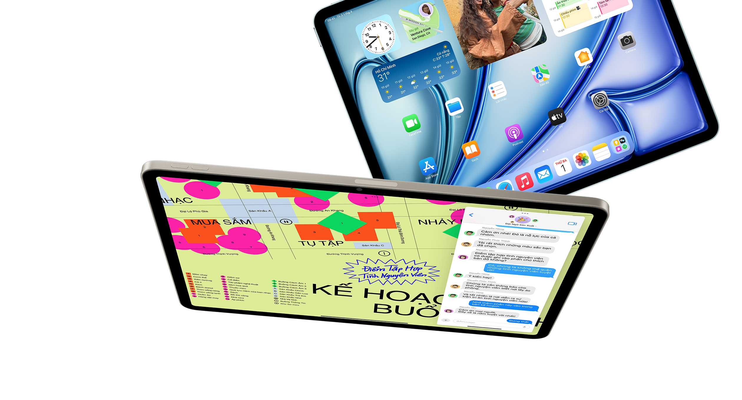 iPad Air chạy chip M3 ra mắt, giá từ 16,9 triệu đồng - Ảnh 1.