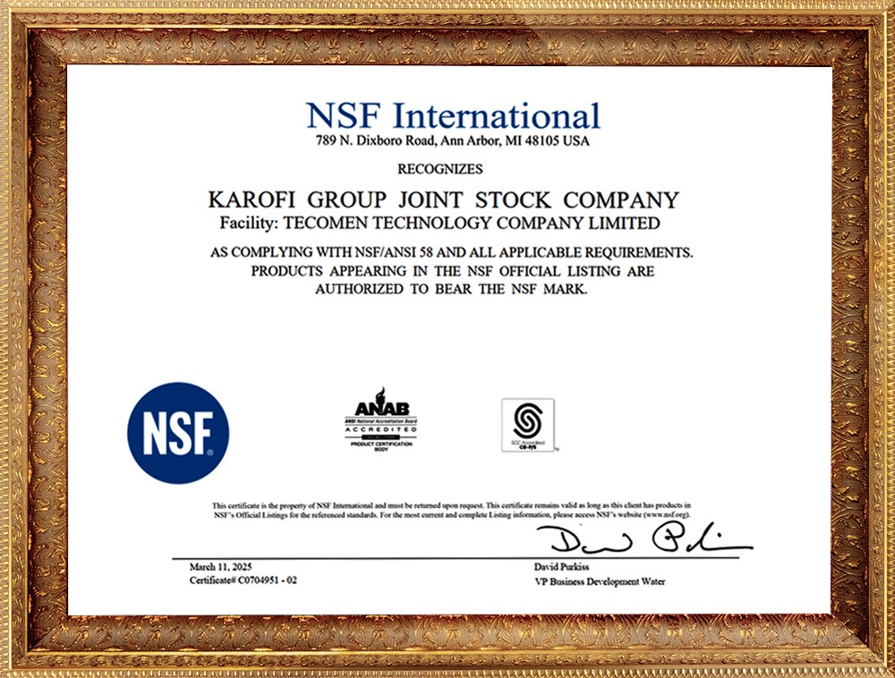 An tâm sống khỏe với máy lọc nước RO đạt chuẩn NSF/ANSI 58 của Mỹ - Ảnh 3.