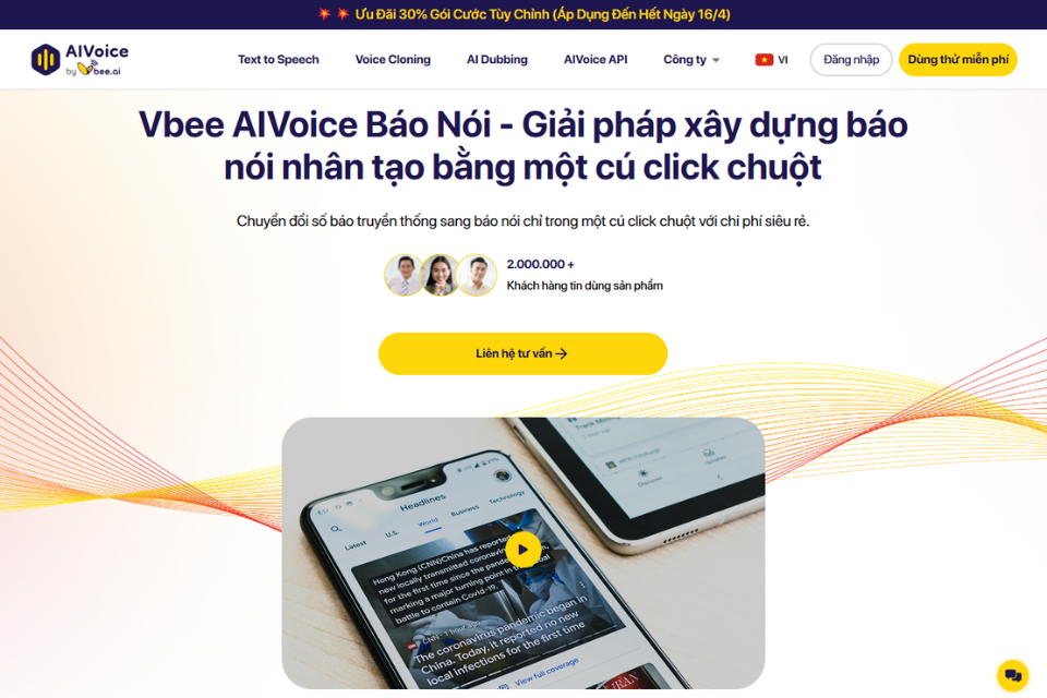 Vbee ra mắt giải pháp Báo nói ứng dụng AI: Nhanh chóng – Tiết kiệm vượt trội!- Ảnh 3.