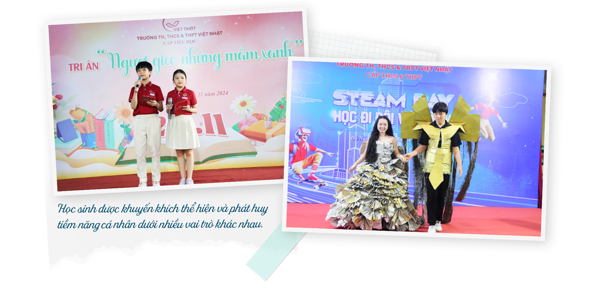 កុំវិនិច្ឆ័យសិស្សតែតាមចំណាត់ថ្នាក់៖ ការអប់រំបែបរួមនៅ Viet Nhat - រូបថតទី 11។ Đừng chỉ đánh giá học sinh qua điểm số: Giáo dục toàn diện tại Việt Nhật - Ảnh 11.