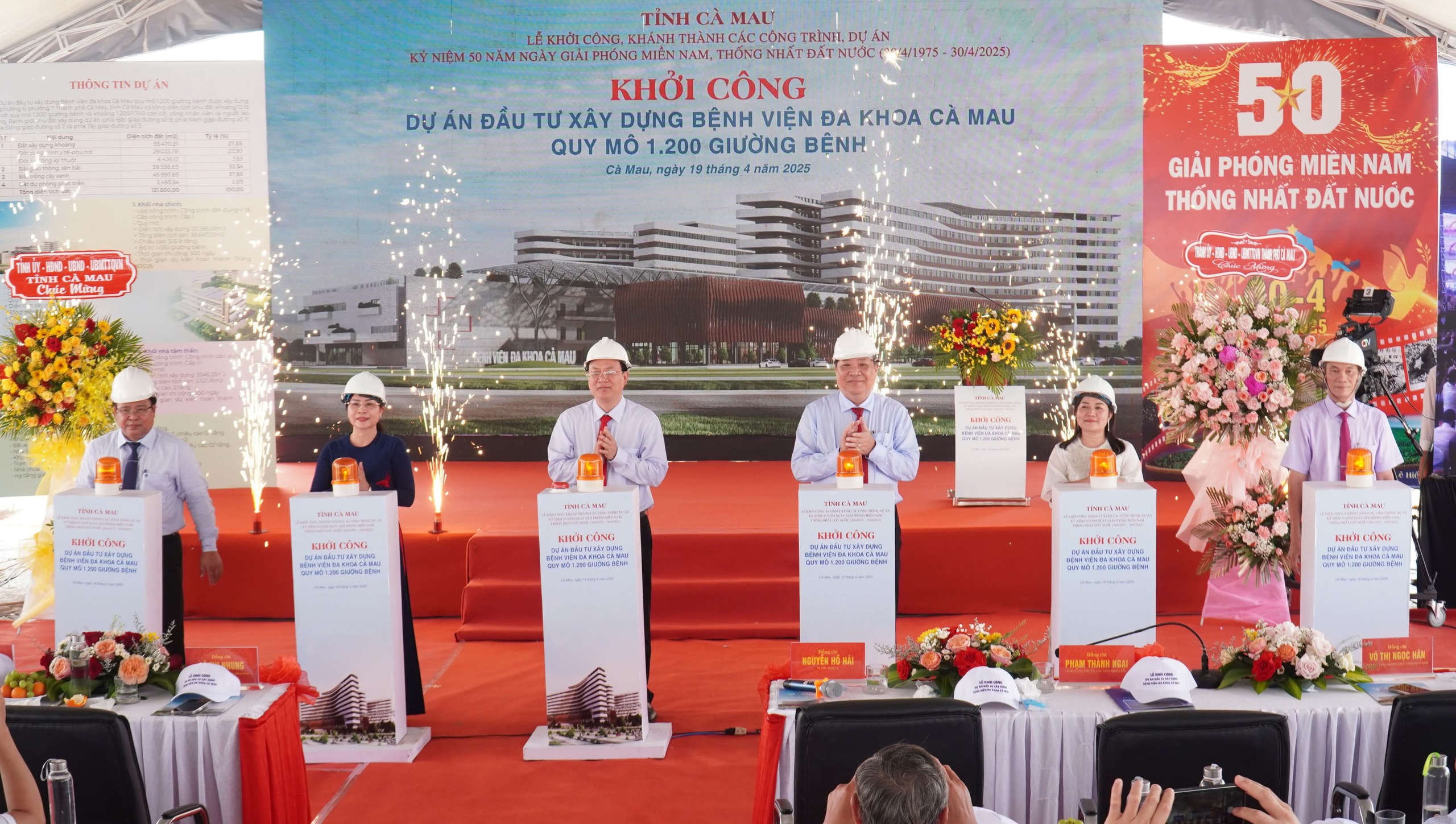 Cà Mau: Khởi công, khánh thành ba công trình lớn mừng 50 năm giải phóng miền Nam - Ảnh 1.