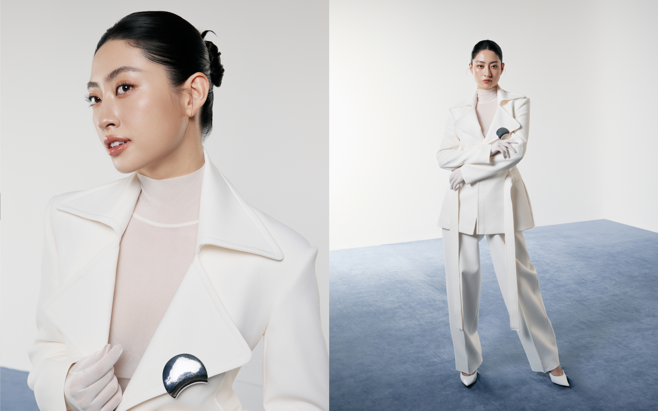 Lương Thùy Linh bất ngờ kín đáo, đối lập vẻ quyến rũ của Lan Khuê- Ảnh 2. Lương Thùy Linh bất ngờ kín đáo, đối lập vẻ quyến rũ của Lan Khuê- Ảnh 2.